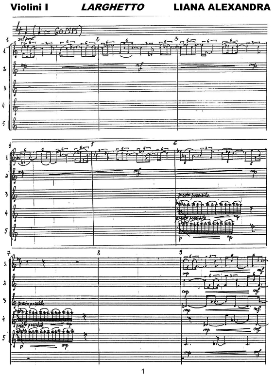Larghetto for String Orchestra (Alexandra, Liana) IMSLP