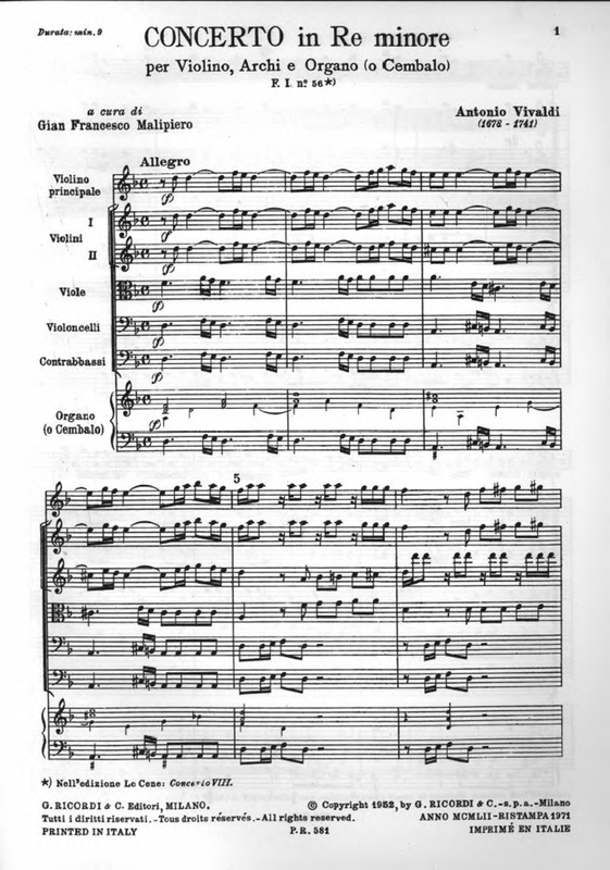 Violin Concerto in D minor