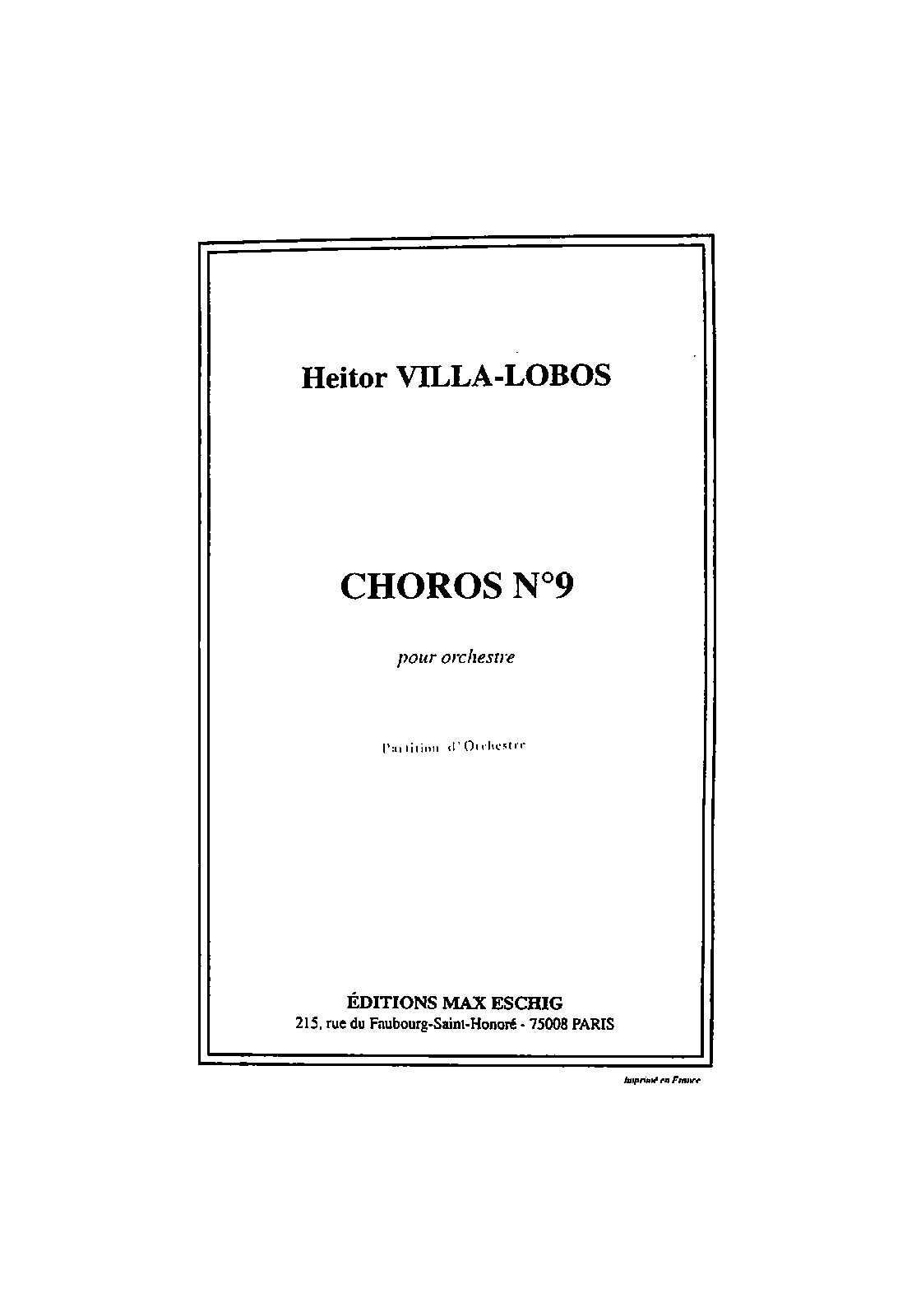 Chôros n. 9