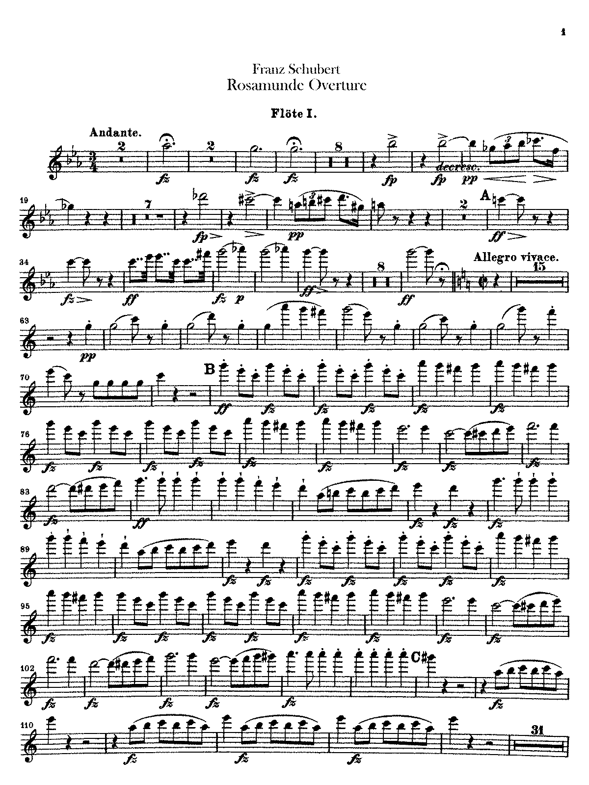 Rosamunde, D.797 (Schubert, Franz) - IMSLP: Free Sheet Music PDF Download