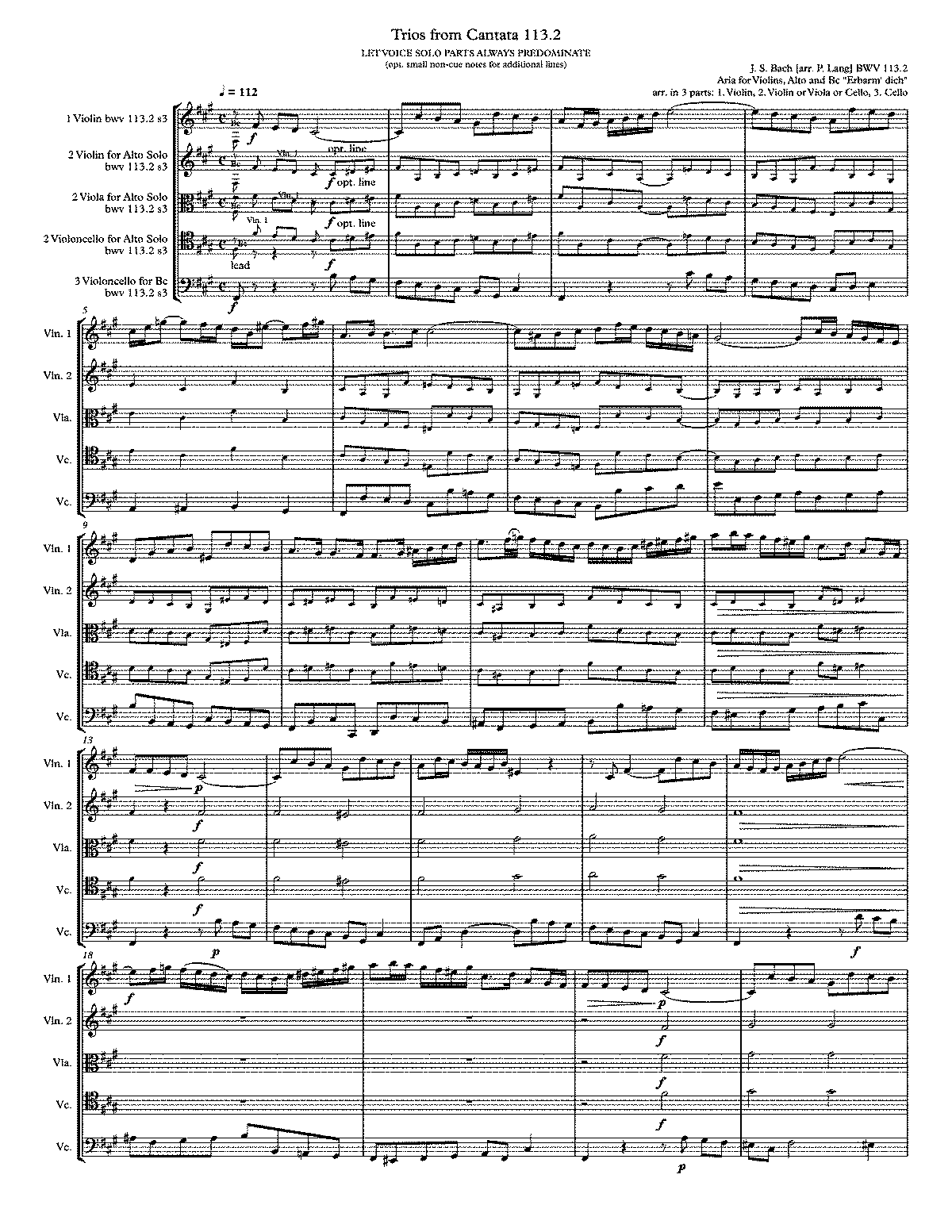 Herr Jesu Christ, du höchstes Gut, BWV 113 (Bach, Johann Sebastian) - IMSLP