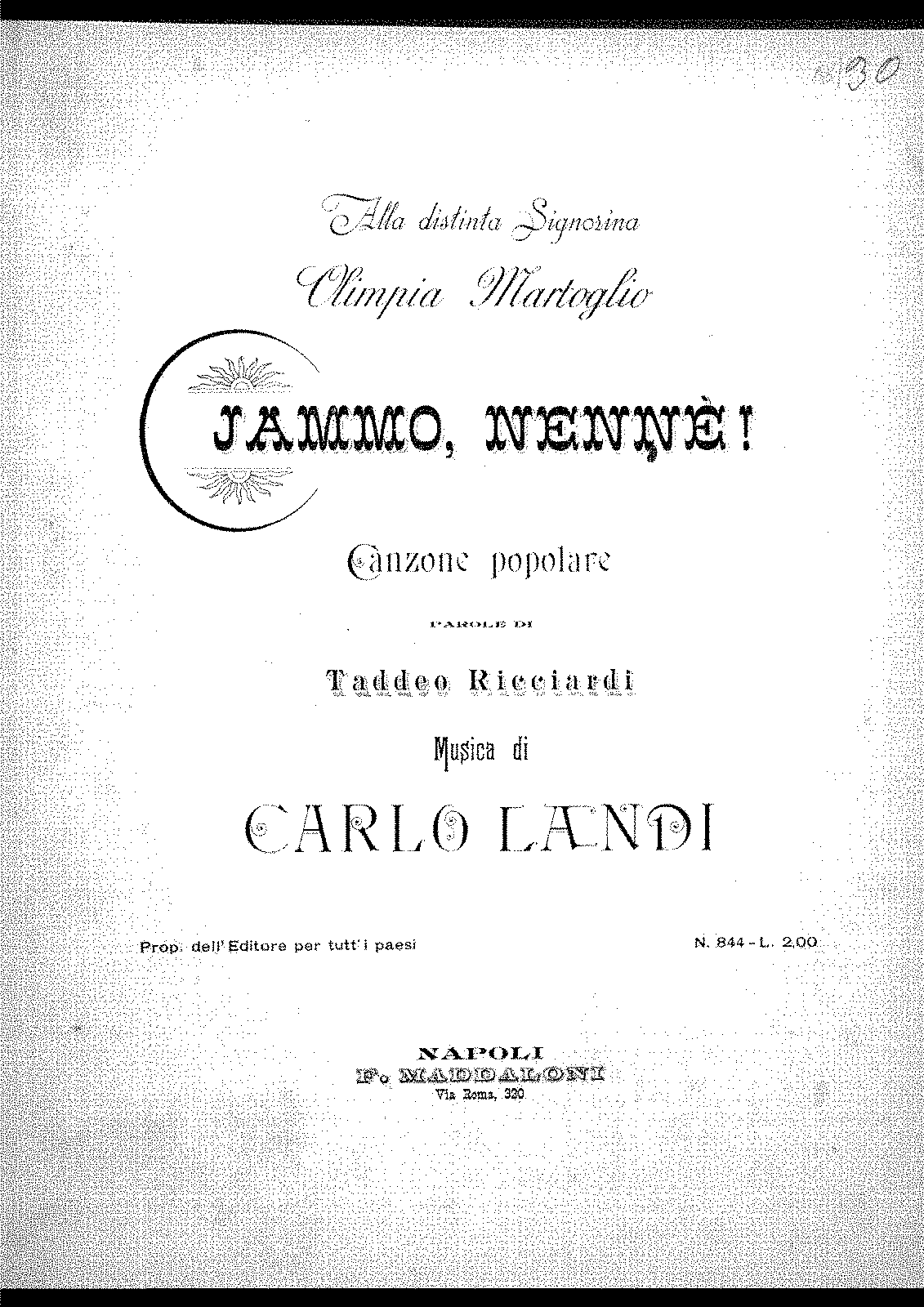 Jammo, nenné! (Landi, Carlo) - IMSLP