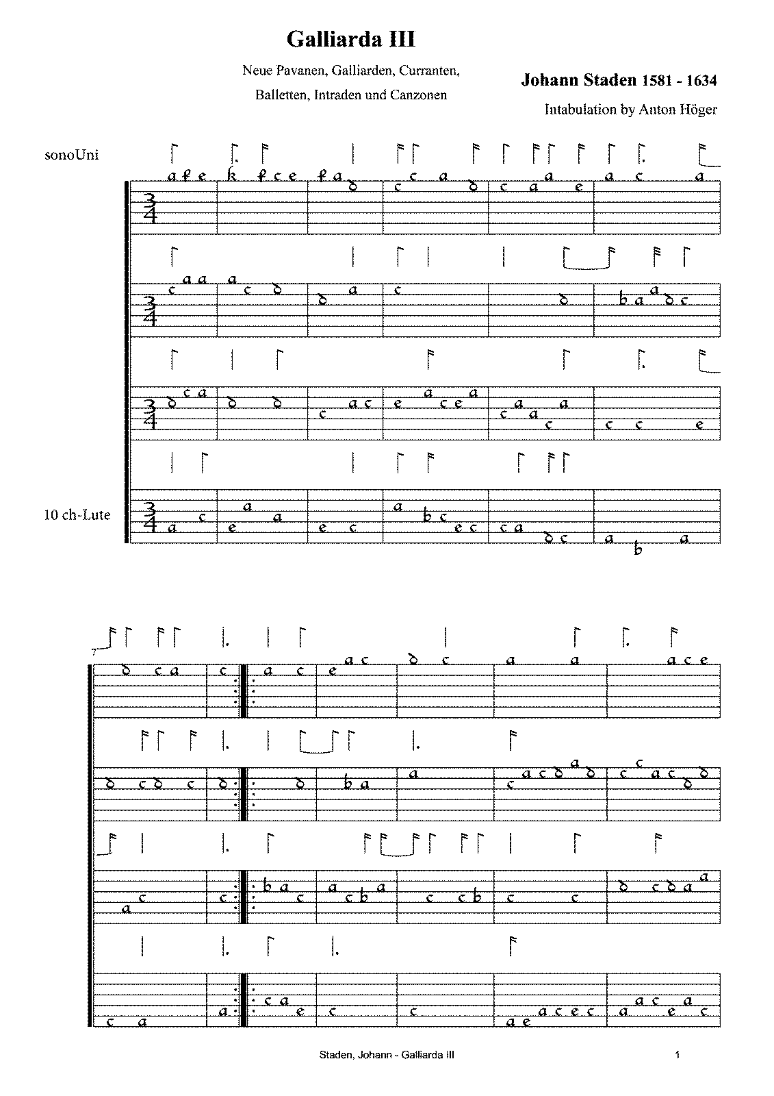 Galliarda III à 4 (Staden, Johann) - IMSLP