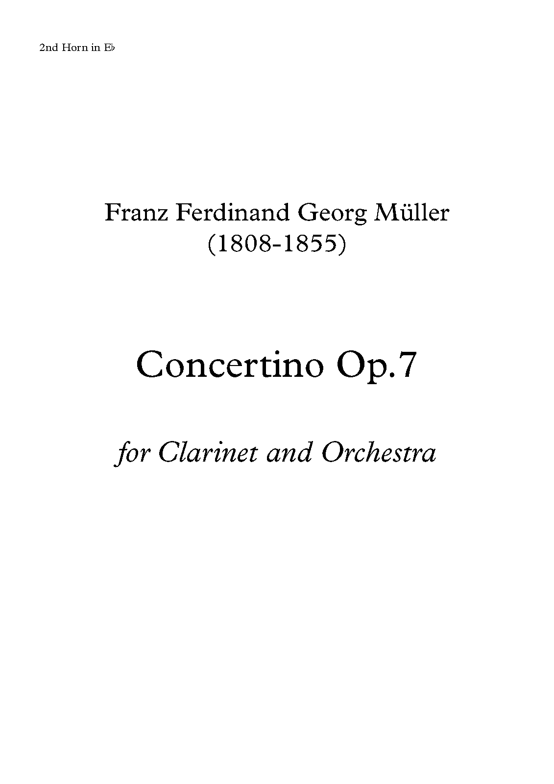 File:PMLP1013326-Georg Müller - Clarinet Concertino Op.7 - 2nd Horn in Eb.pdf