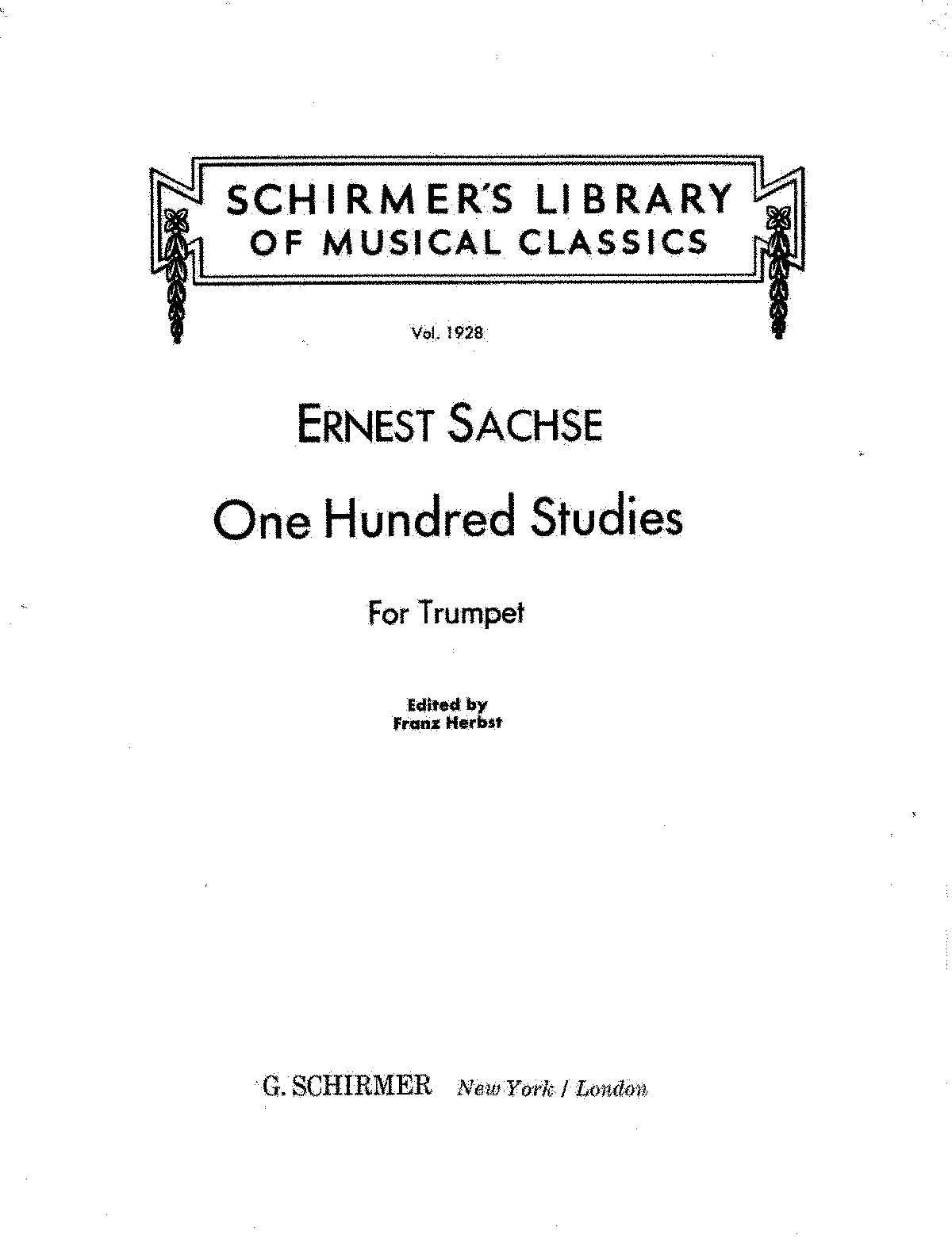 Sachse 100 etudes pdf free online