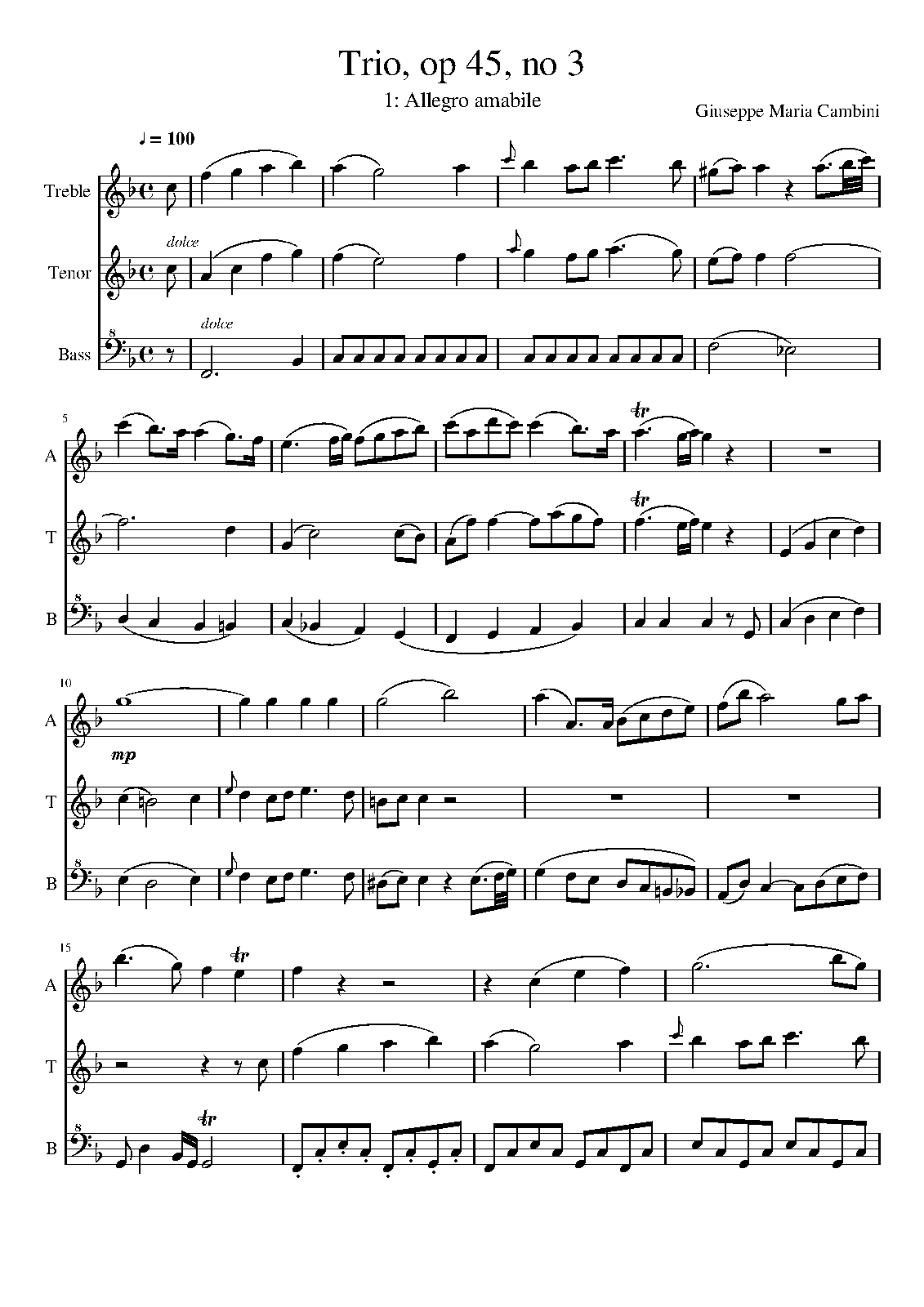 6 Trios for Flute, Oboe and Bassoon, Op.45 (Cambini, Giuseppe Maria