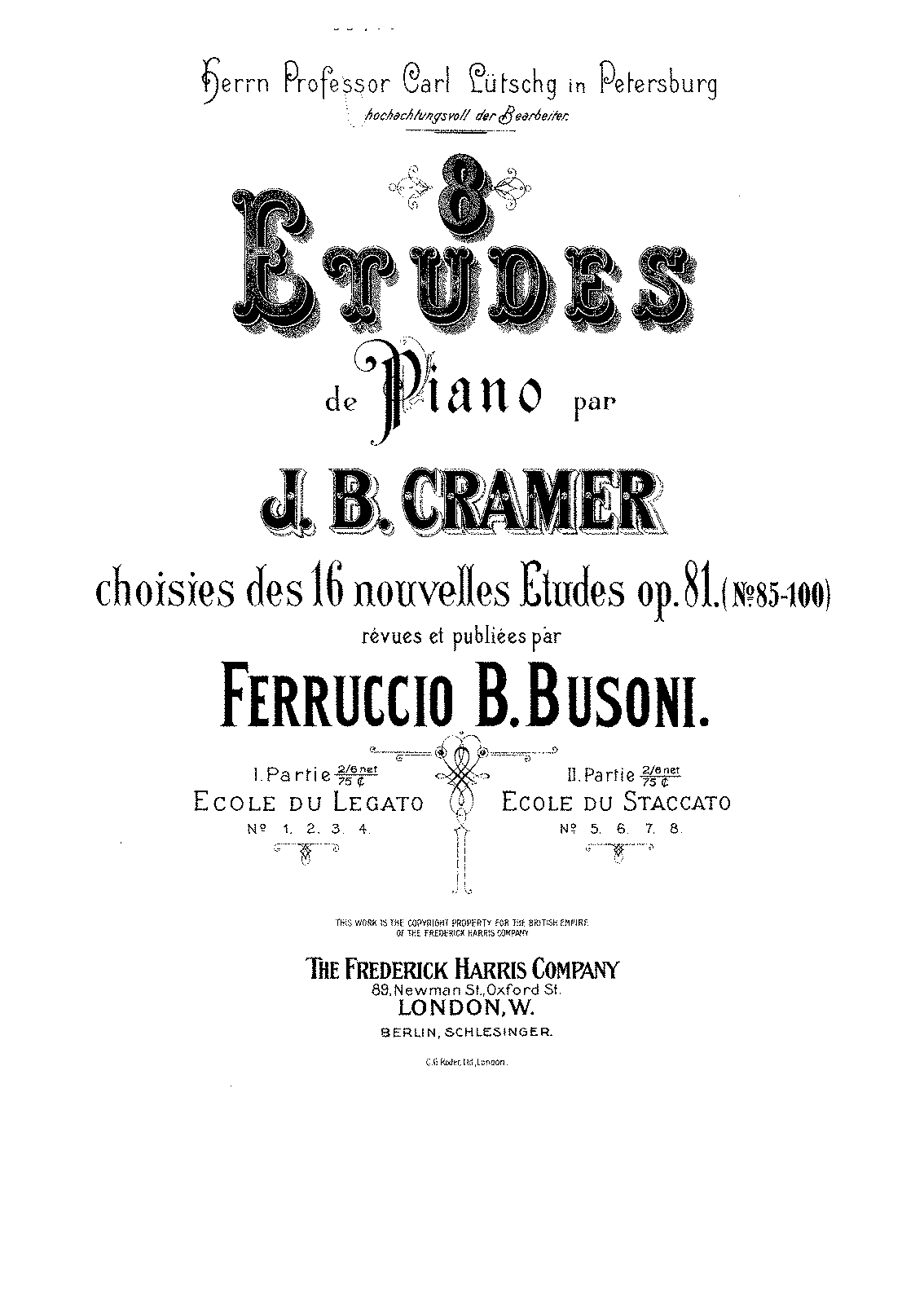 16 Etudes, Op.81 (Cramer, Johann Baptist) - IMSLP