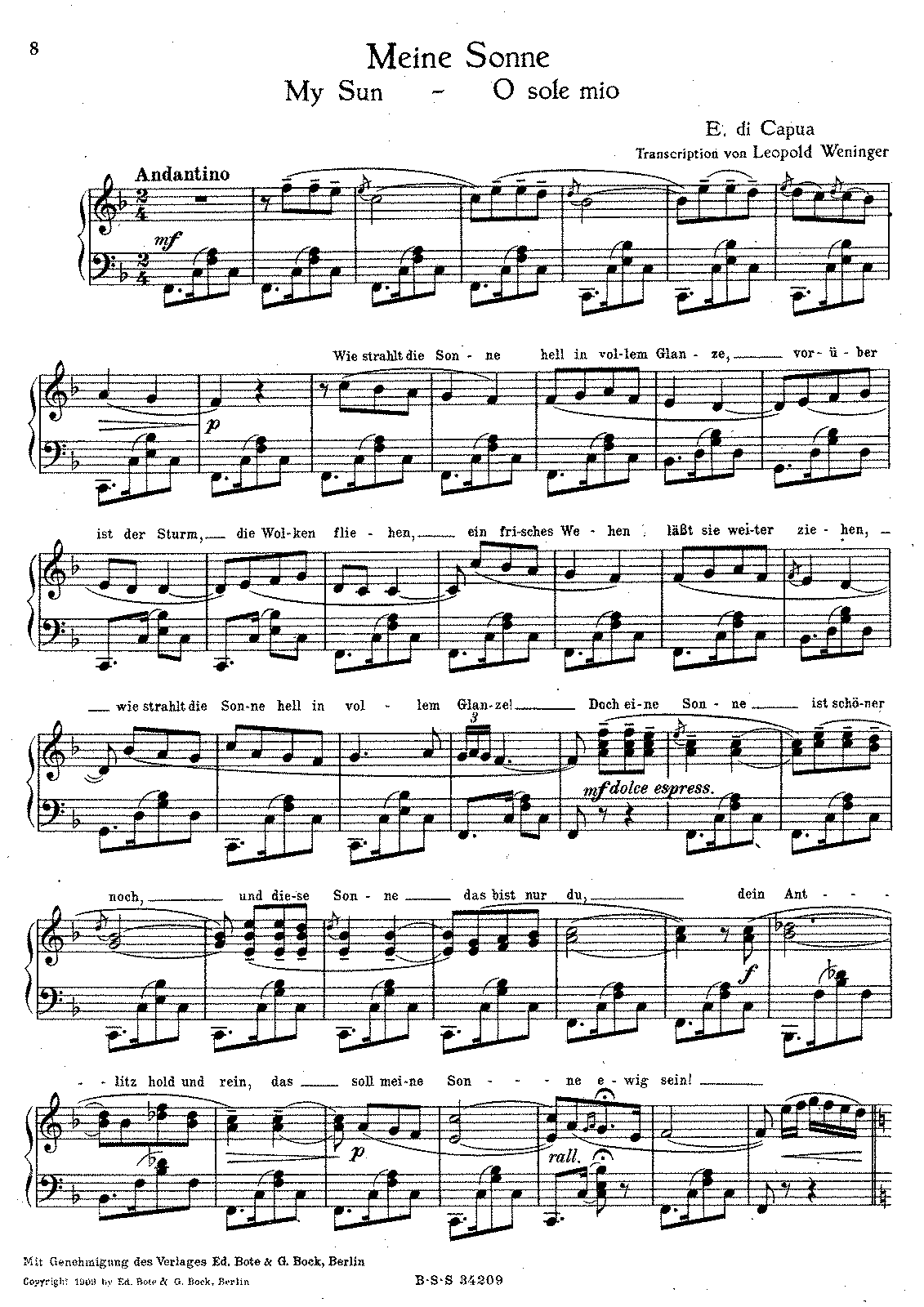 О соли мио. O sole mio Ноты. О sole mio Ноты для фортепиано. O sole mio Ноты для фортепиано. O sole mio Ноты фа мажор.