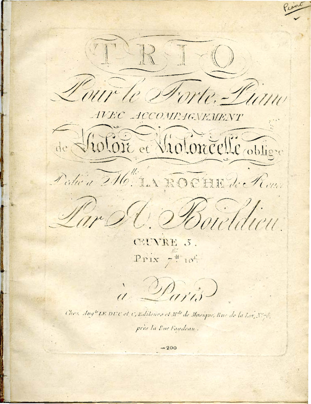 Piano Trio, Op.5 (Boieldieu, François Adrien) IMSLP