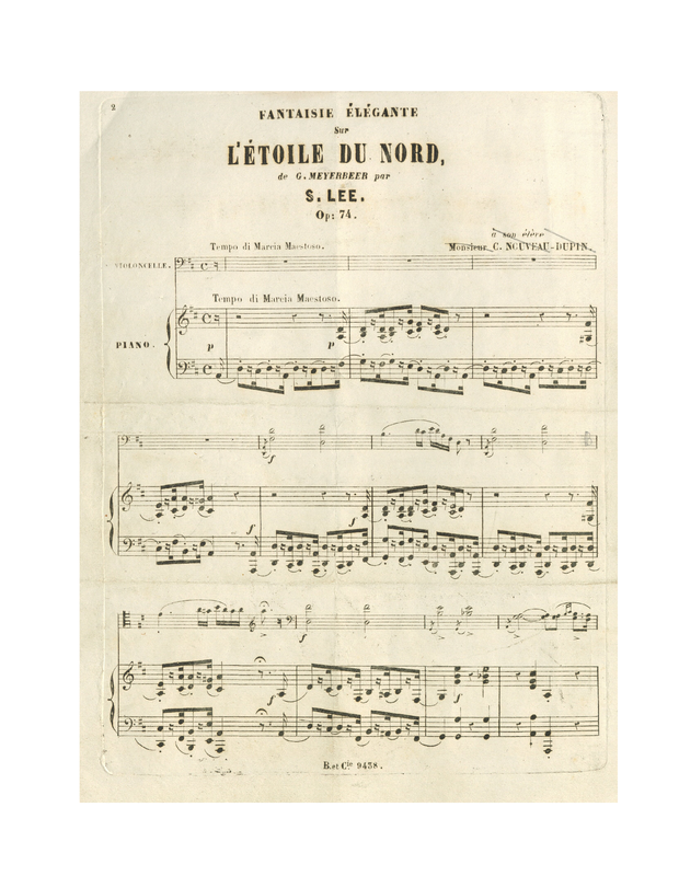 Fantaisie élégante sur 'L'étoile du nord' de G. Meyerbeer