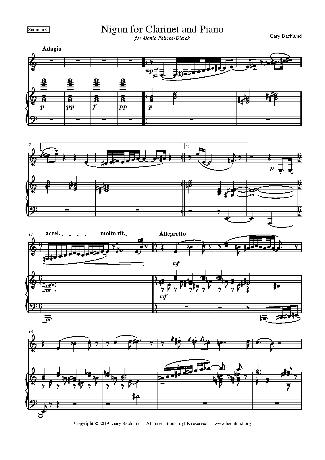 Nigun for and Piano (Bachlund, Gary) IMSLP