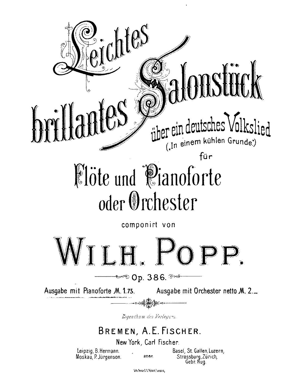 Leichtes brillantes Salonstück, Op.386 (Popp, Wilhelm) - IMSLP