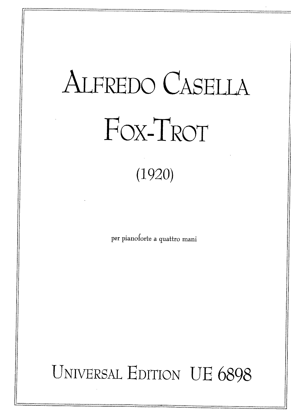 alfredo casella score pdf download