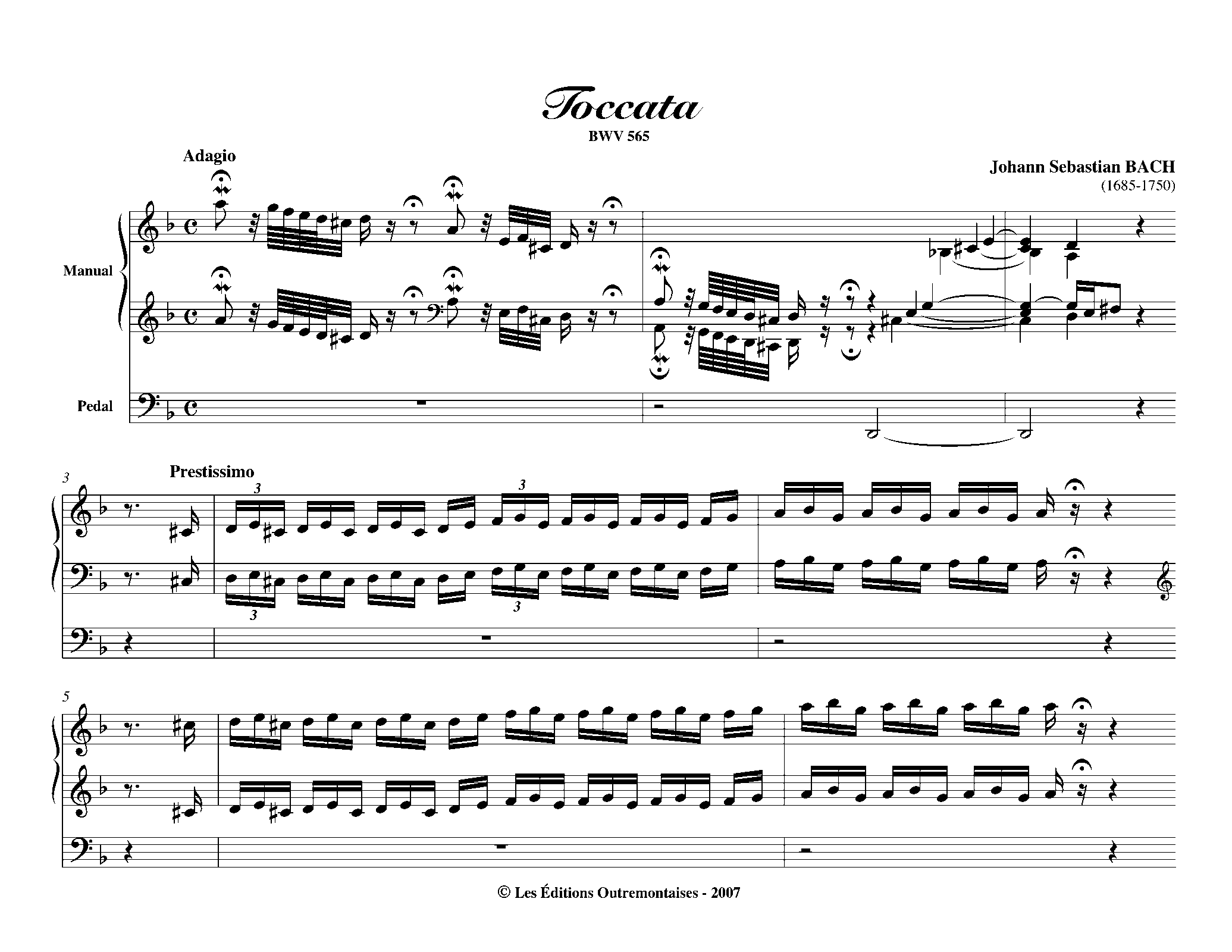 Abertura e Toccata - Clarinet