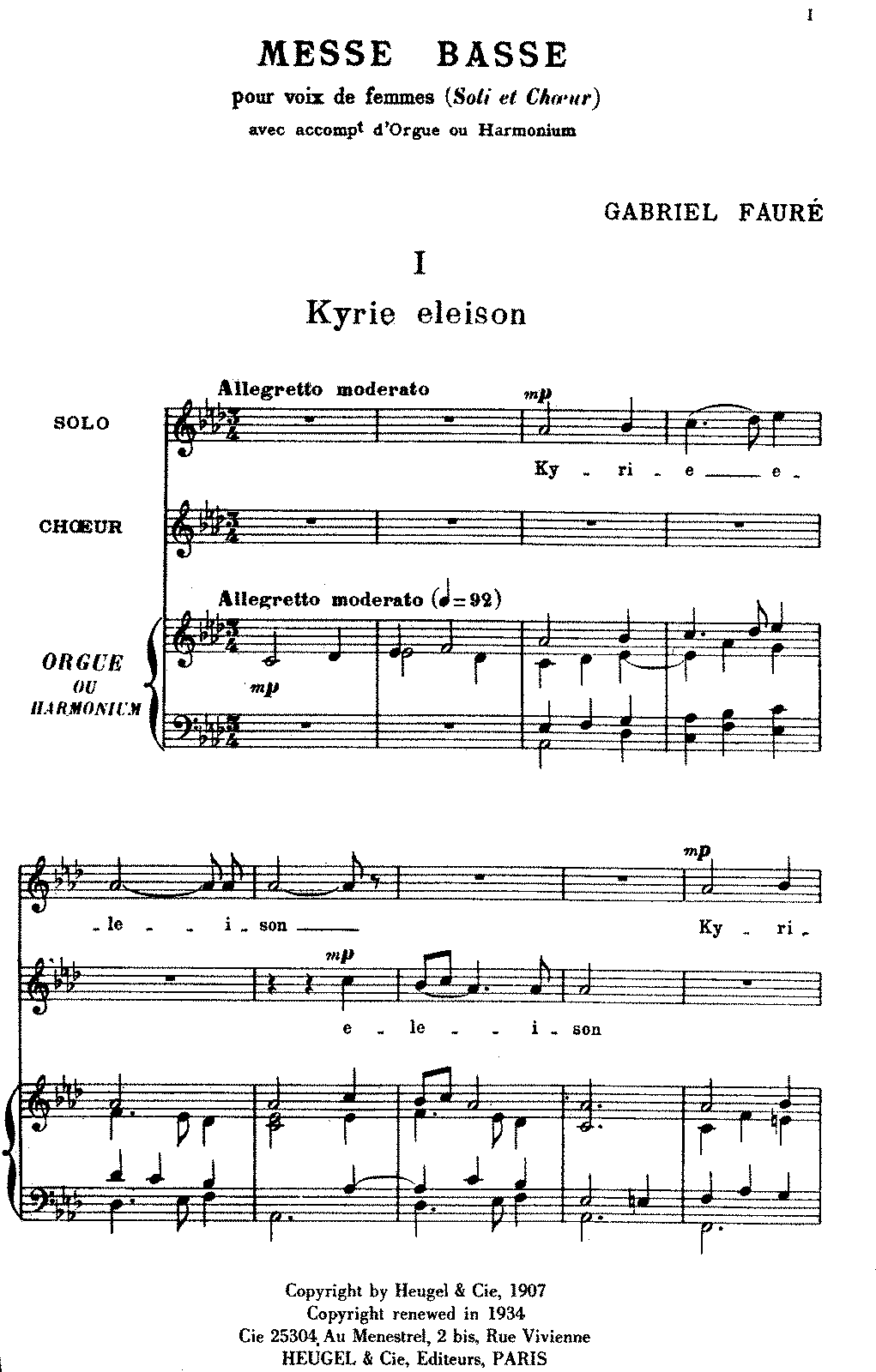 Messe basse (Fauré, Gabriel) - IMSLP