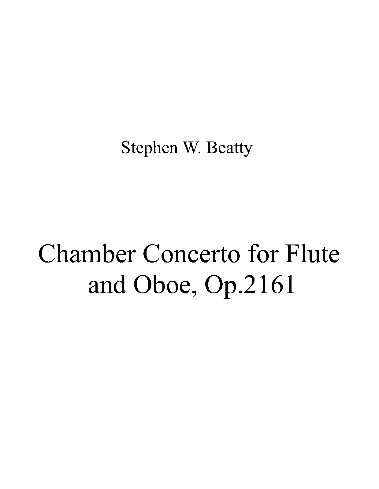 Chamber Concerto for Flute and Oboe, Op.2161 (Beatty, Stephen W.) IMSLP
