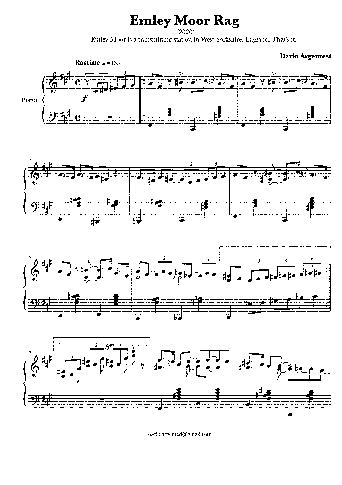 Emley Moor Rag (Argentesi, Dario) - IMSLP