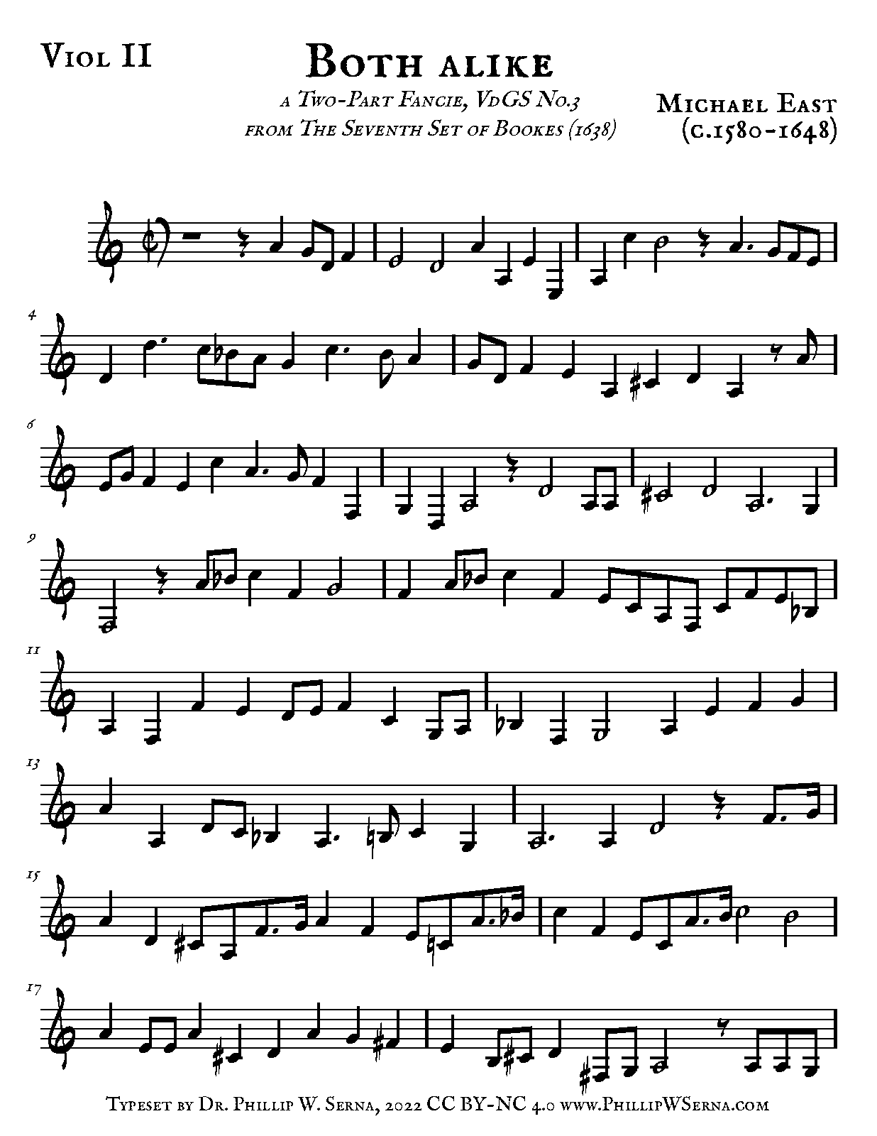 File:PMLP729534-East - Both alike for 2 Treble Viols, VdGS No.3 from the Seventh Set of Bookes (1638) - Viol II.pdf