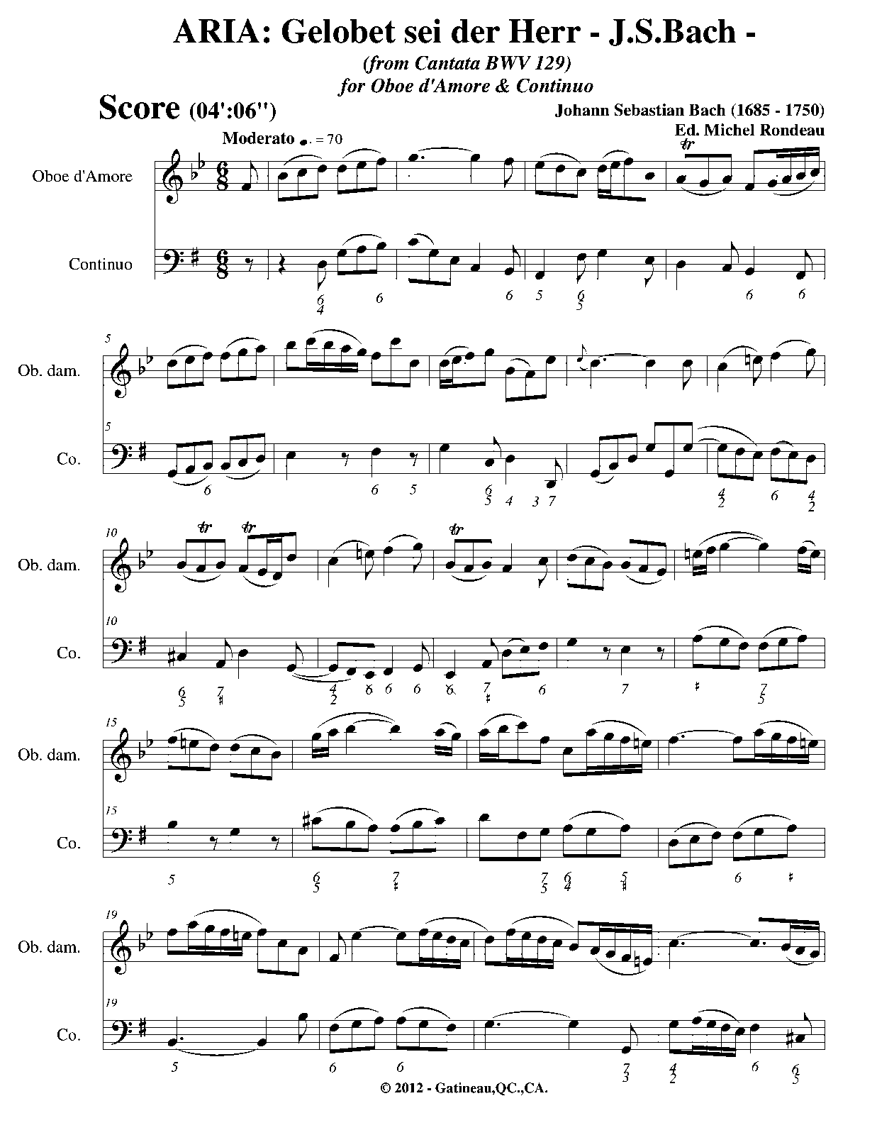 Gelobet sei der Herr, mein Gott, BWV 129 (Bach, Johann Sebastian) IMSLP