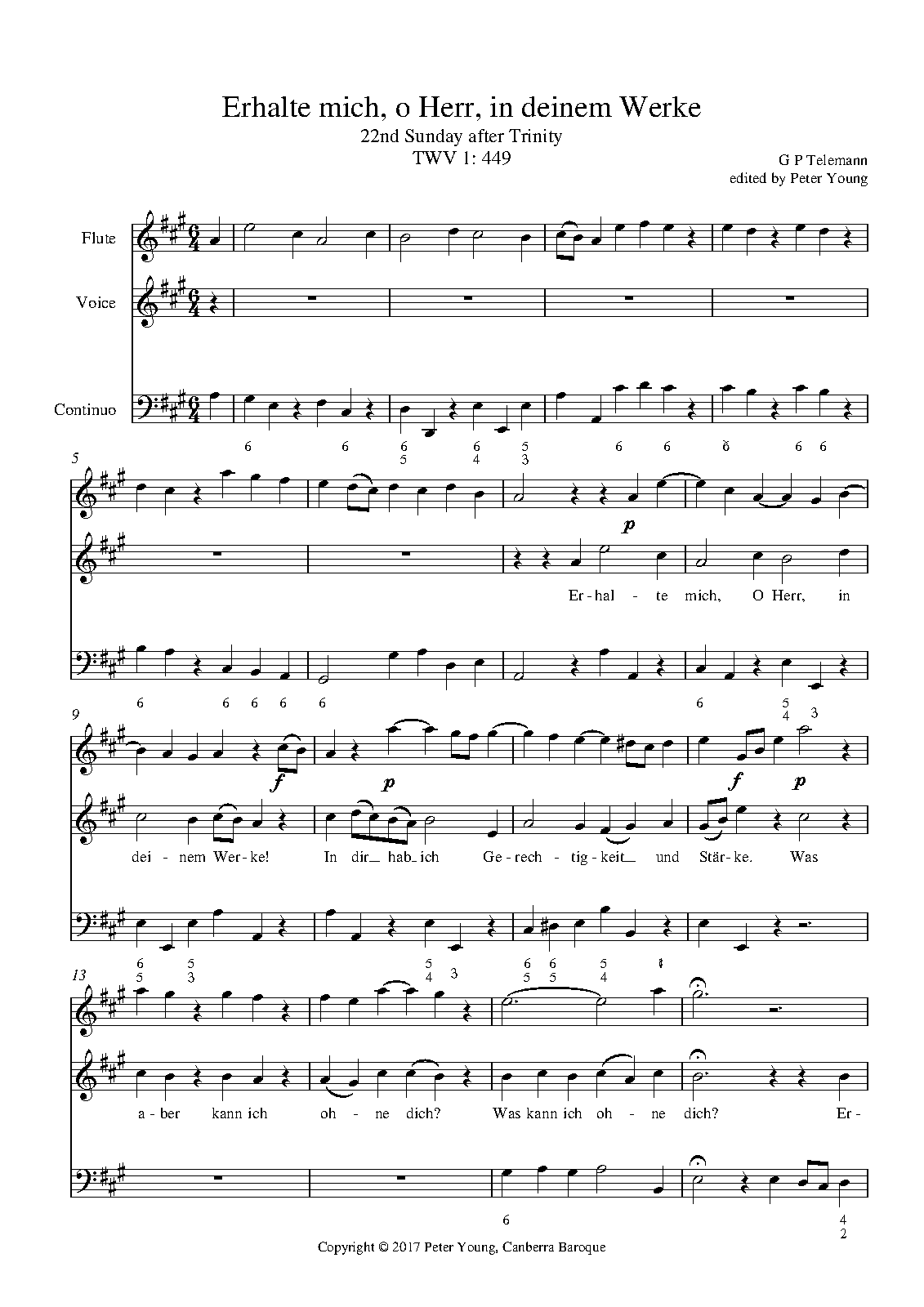 Erhalte mich, O Herr, in deinem Werke