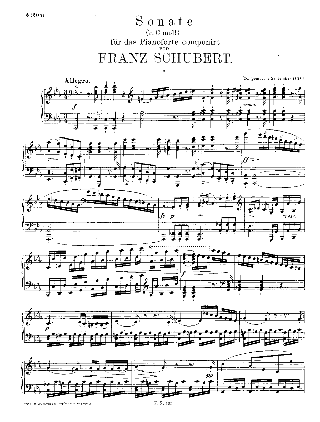 Piano Sonata in C minor
