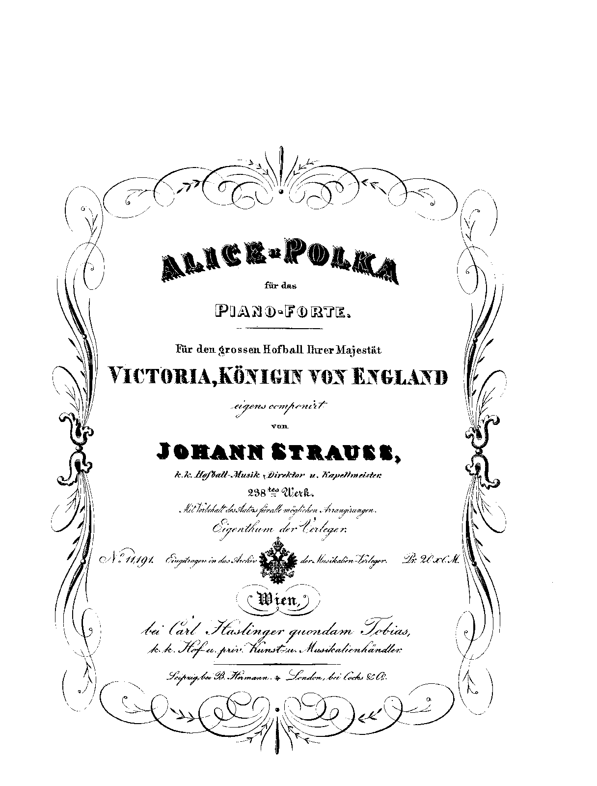 Alice-Polka, Op.238