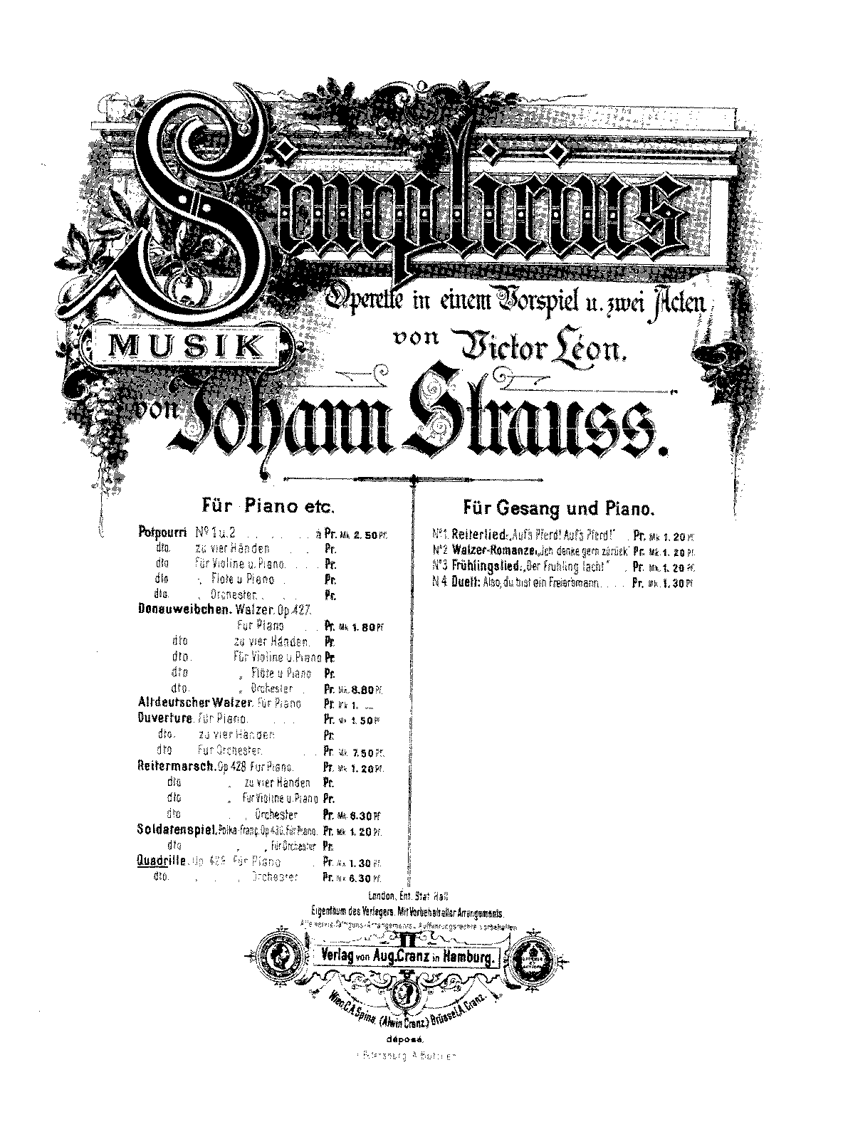 Simplicius-Quadrille, Op.429