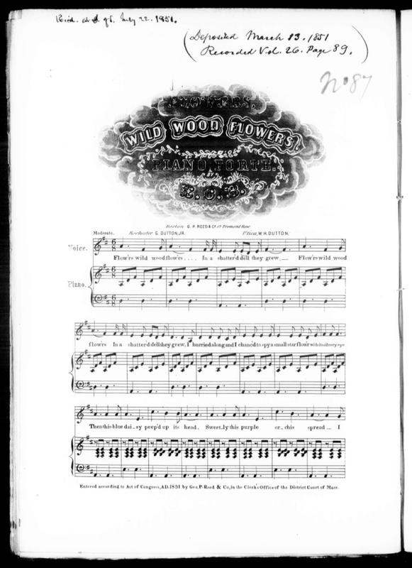 Flowers, Wild Wood Flowers (Anonymous) IMSLP