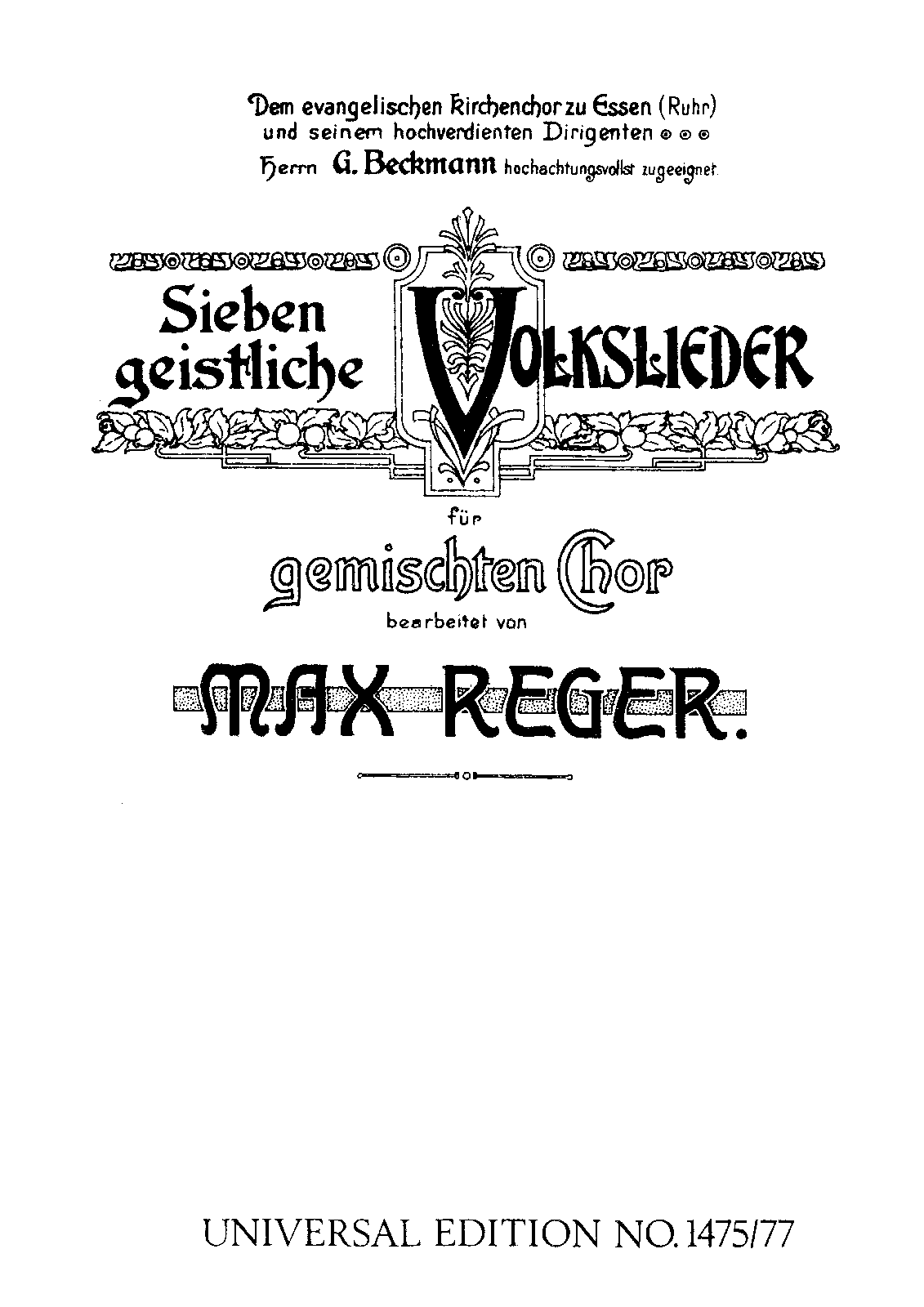 7 Geistliche Volkslieder