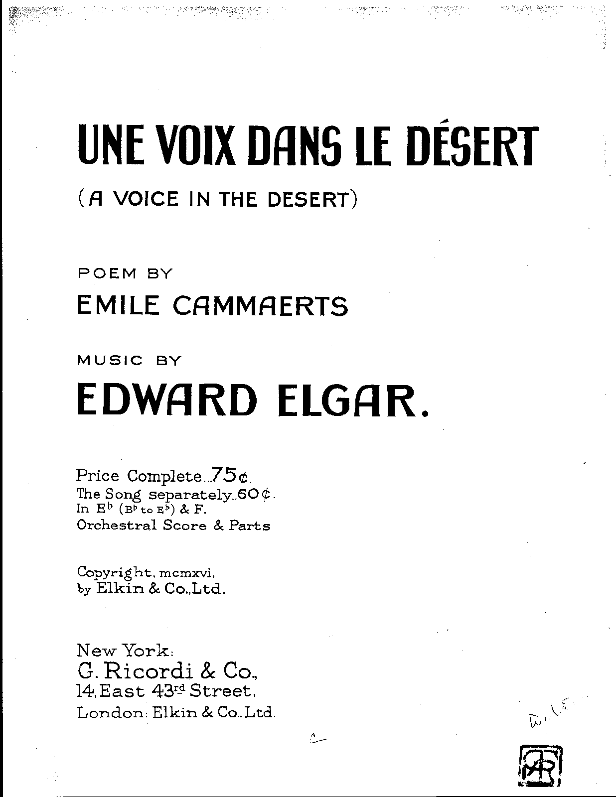 Une voix dans le désert