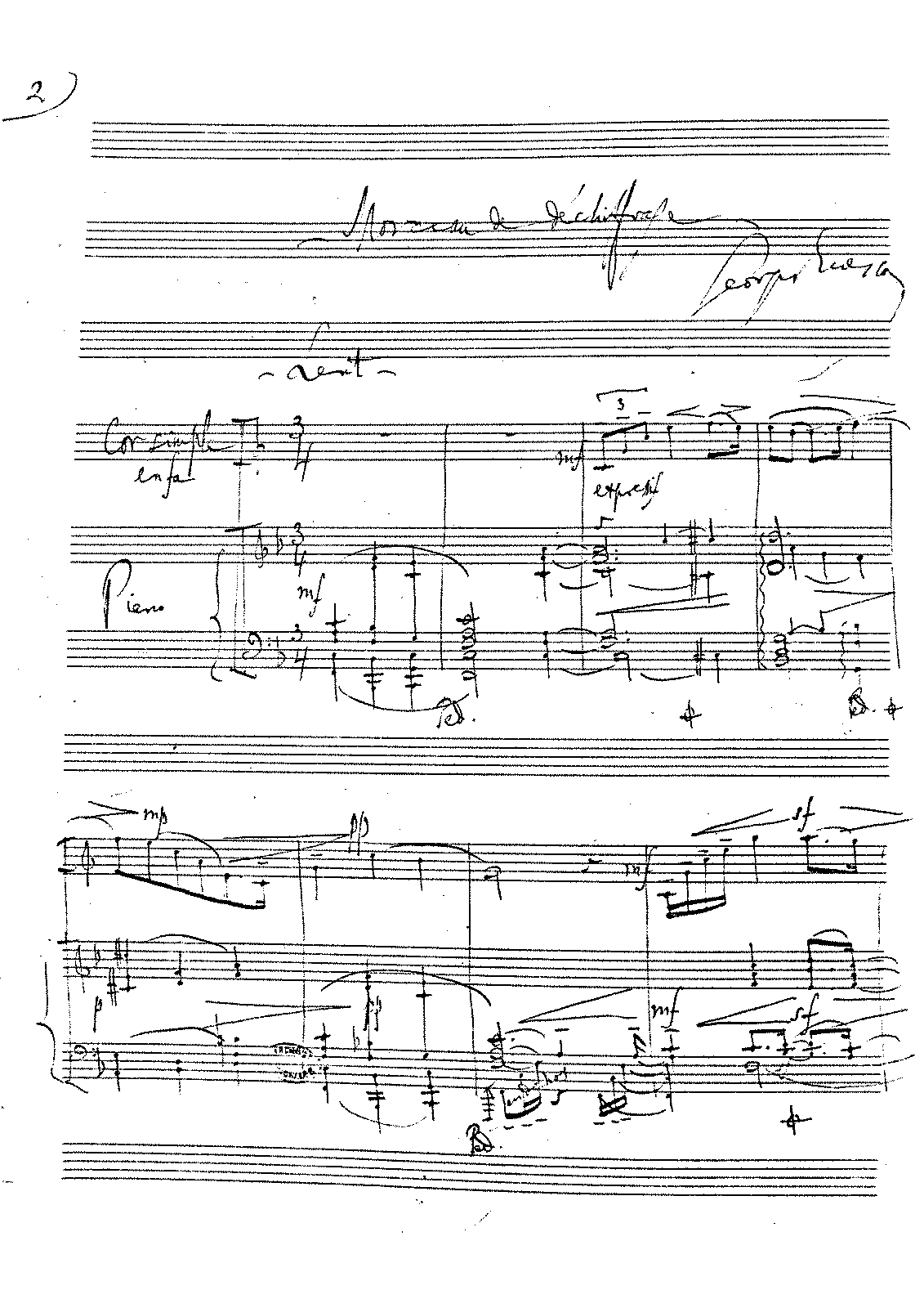 Morceau de déchiffrer pour cor et piano (Enescu, George) - IMSLP