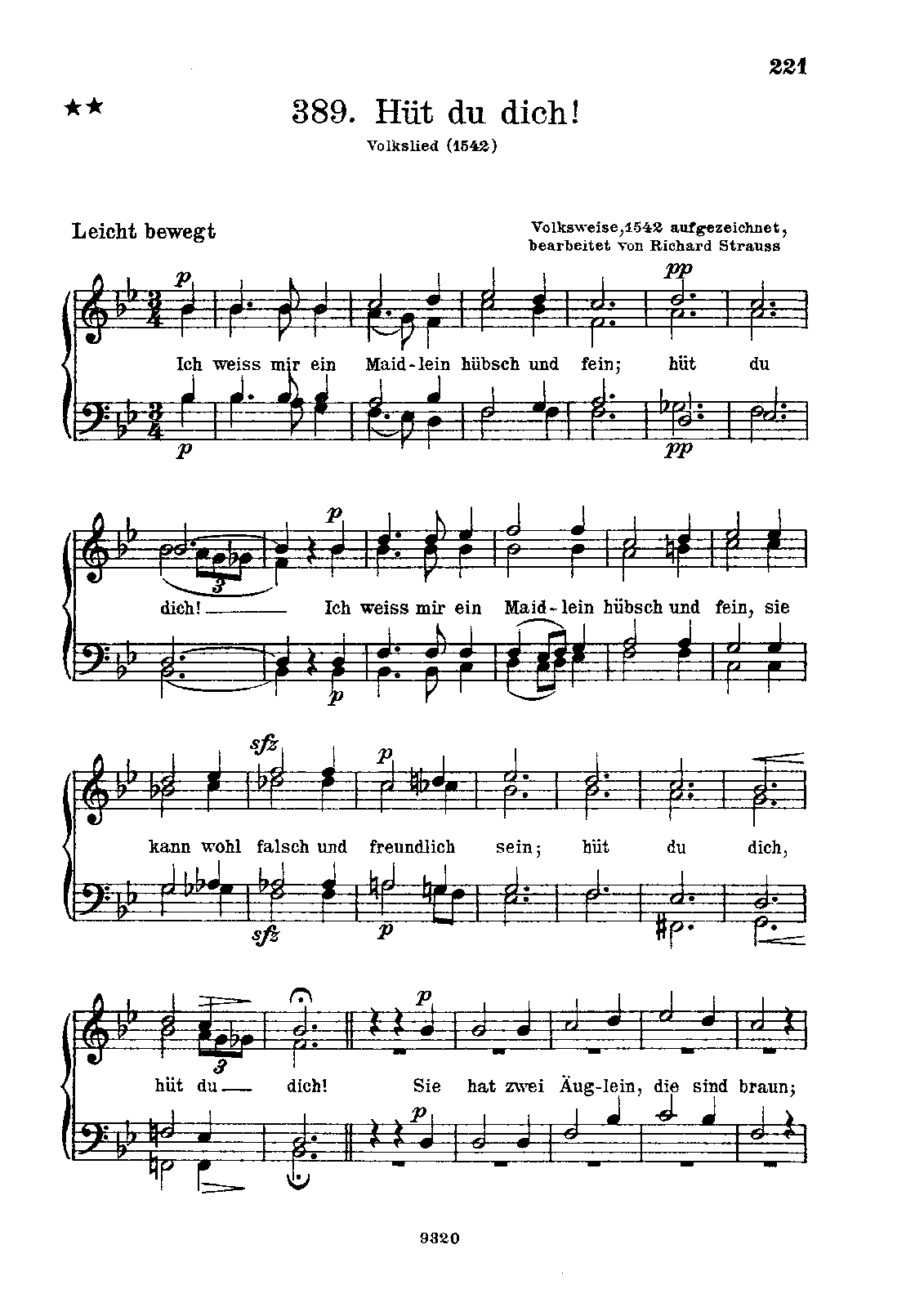 File:PMLP111435-Strauss, Richard, 6 Volksliedbearbeitung for Men's Choir, TrV.216. No.4.Hüt du dich!.pdf