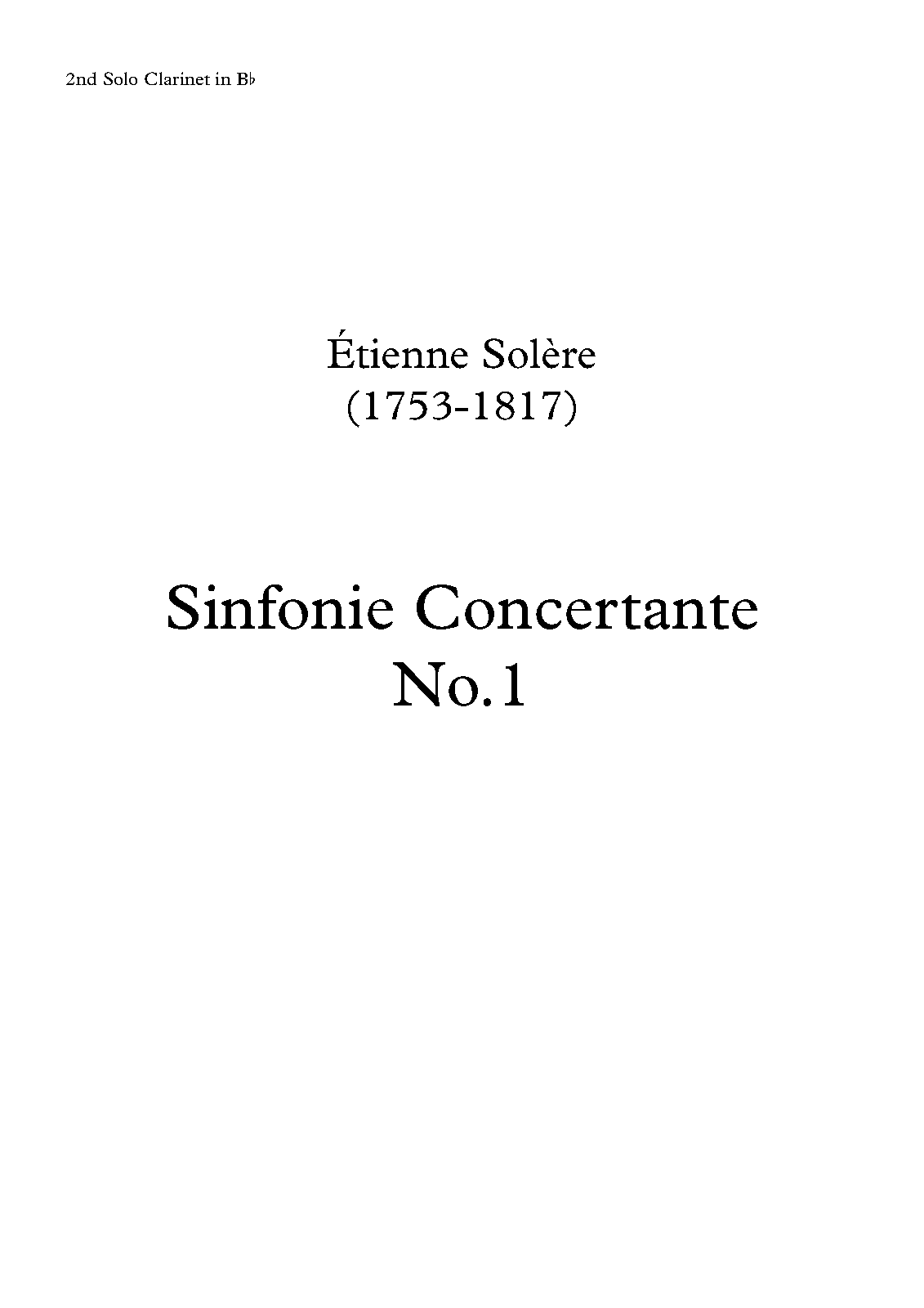 File:PMLP922127-Solere - Sinfonie Concertante No 1 - 2nd Solo Clarinet in Bb (transposed).pdf