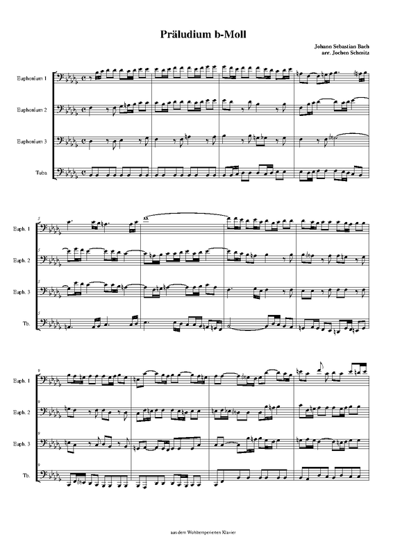 Prelude and Fugue in Bflat minor, BWV 867 (Bach, Johann Sebastian