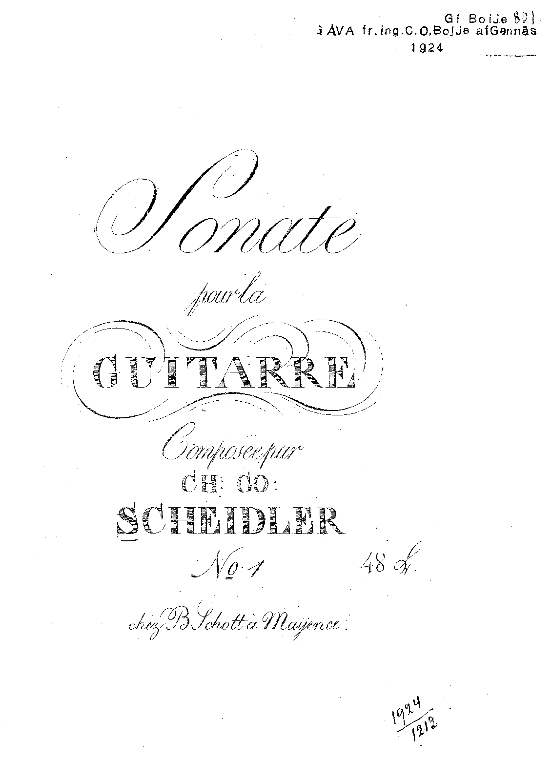 Sonata No.1 (Scheidler, Christian Gottlieb) IMSLP