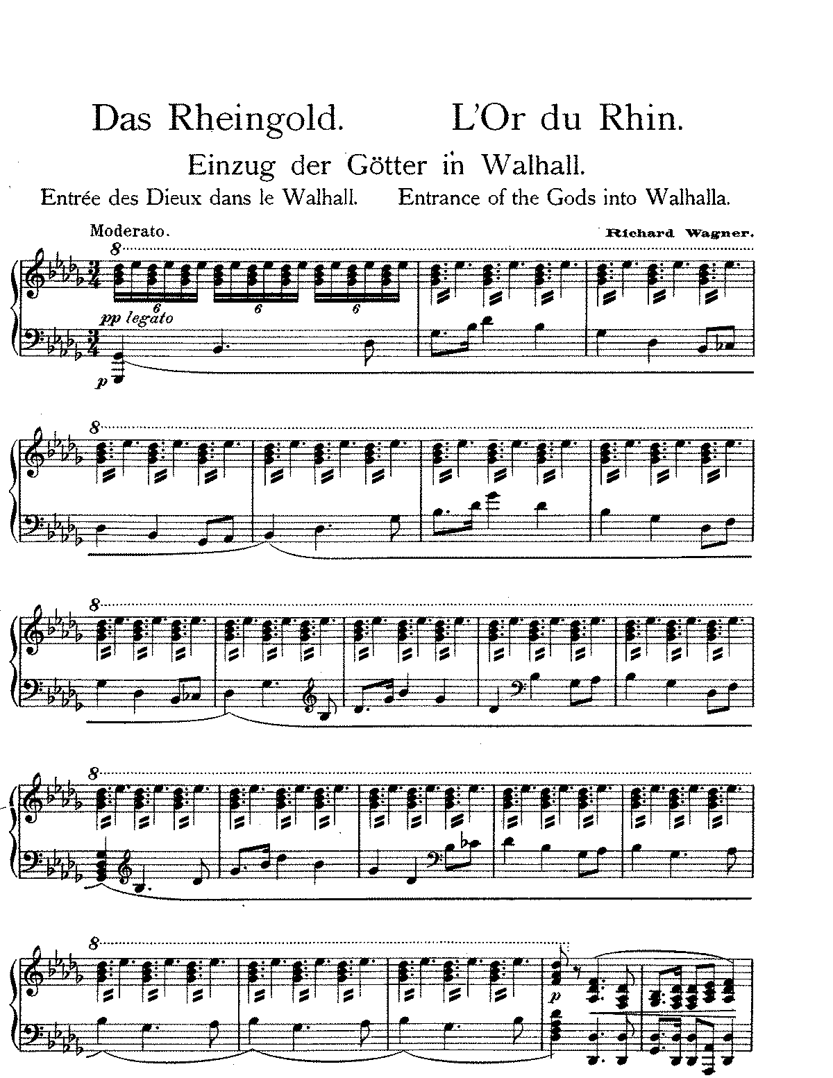 Das Rheingold, WWV 86A (Wagner, Richard) - IMSLP: Free Sheet Music PDF ...