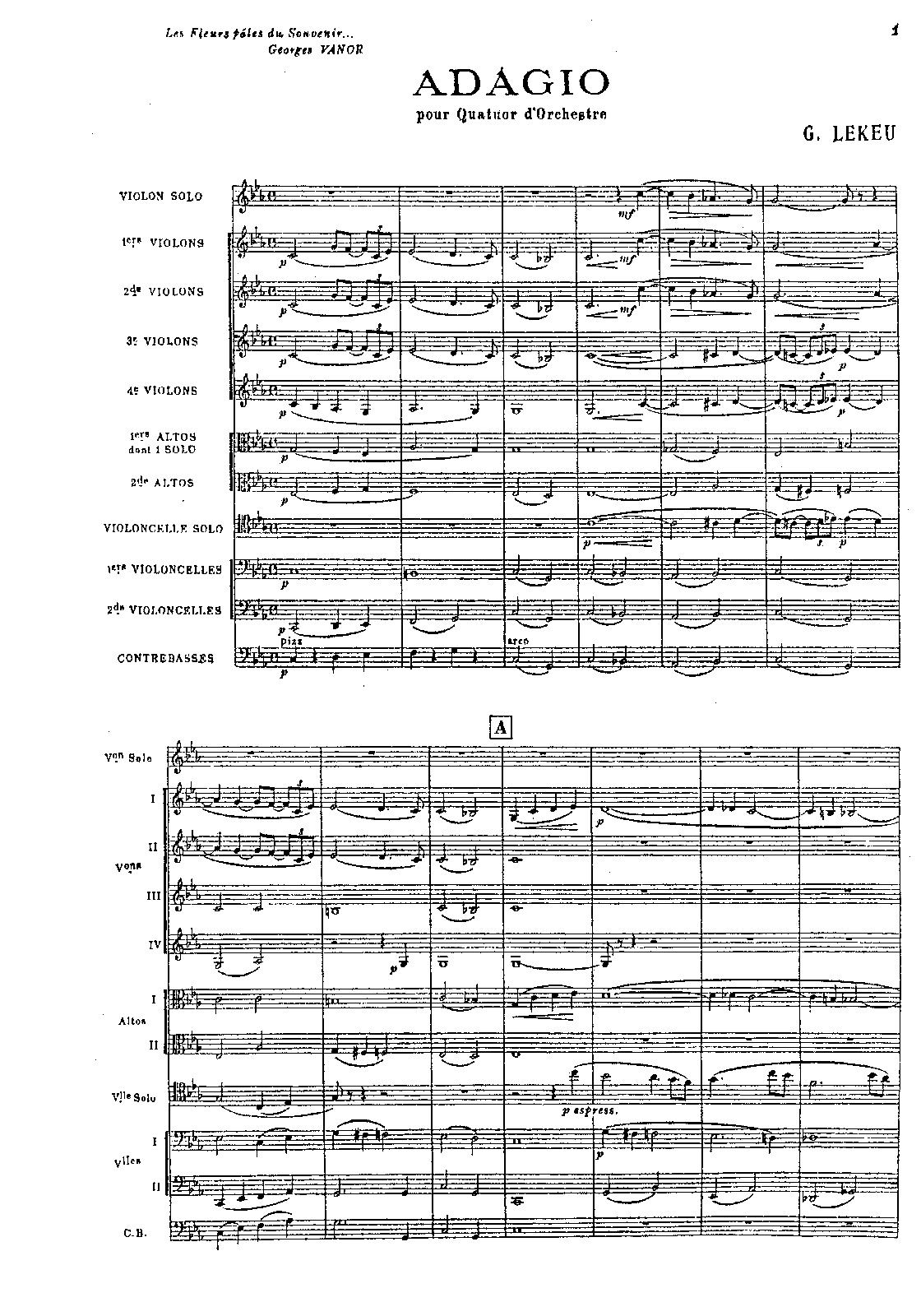 Adagio for String Trio and String Orchestra (Lekeu, Guillaume) IMSLP