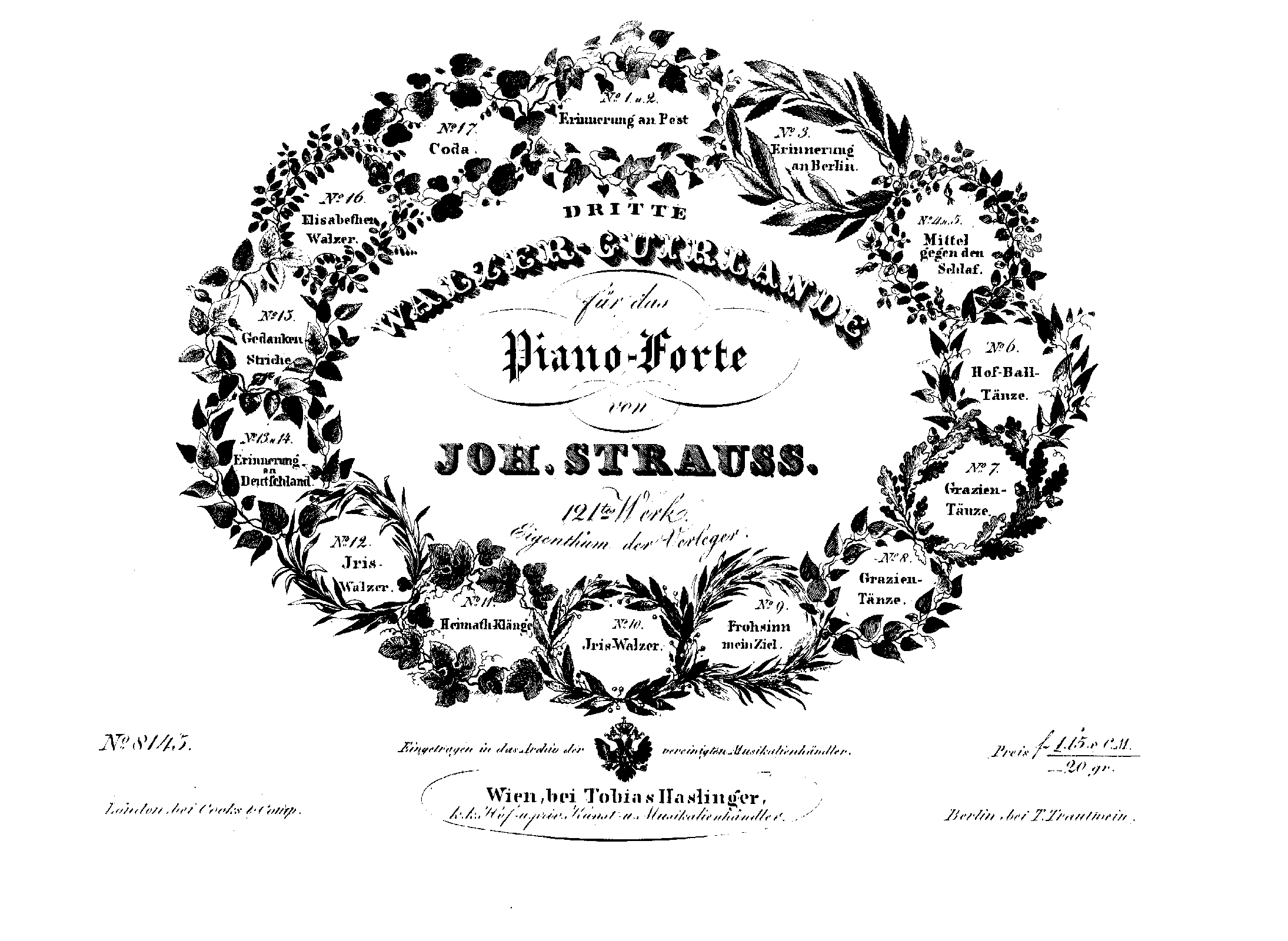 Walzer-Guirlande, Op.121