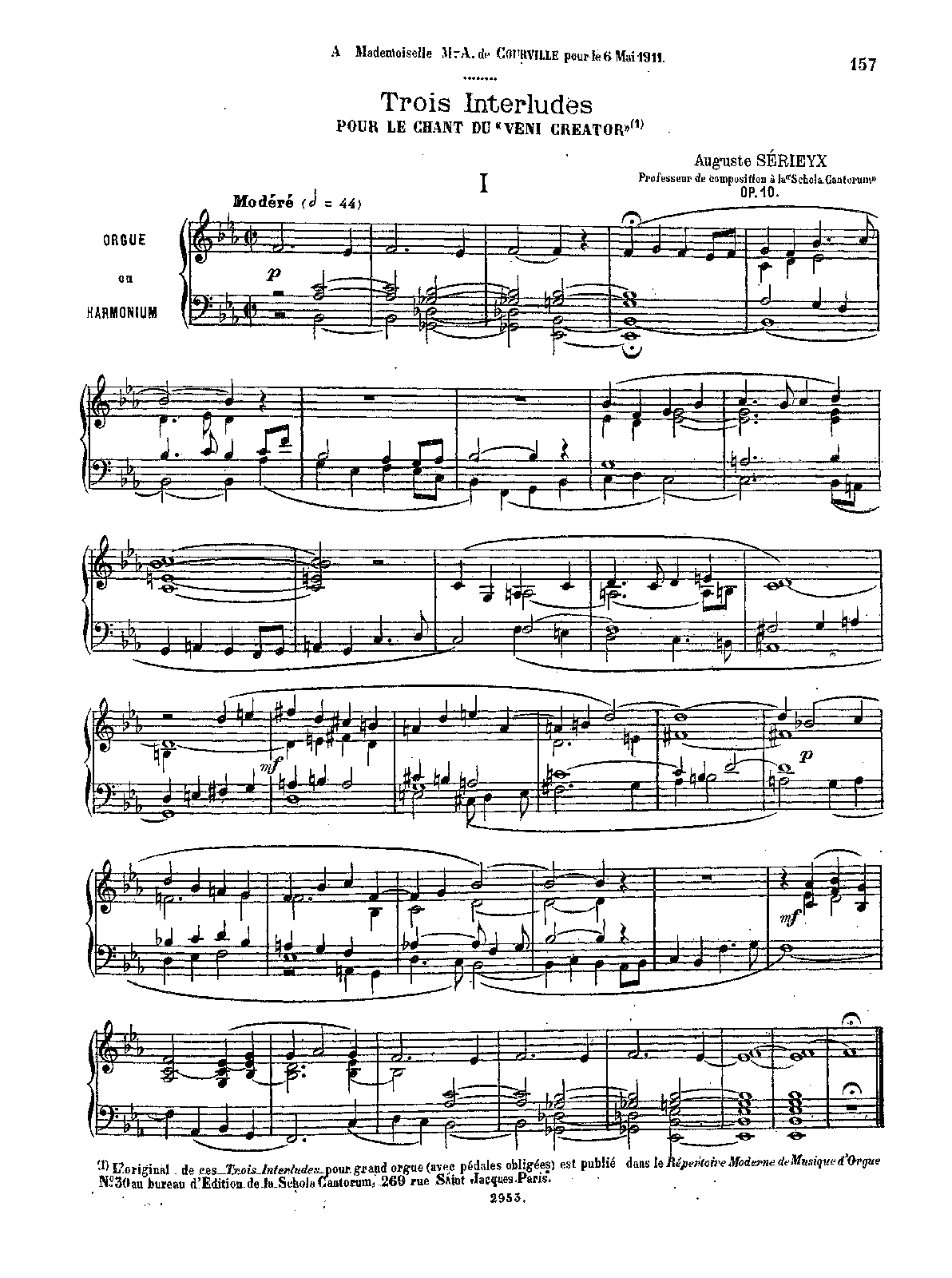 3 Interludes pour le chant du 'Veni Creator'