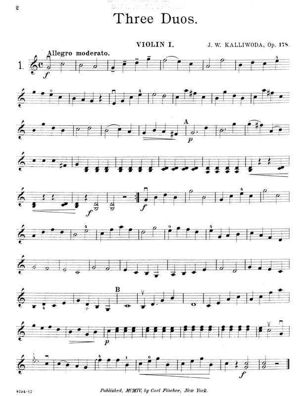 3 Easy Duos for 2 Violins