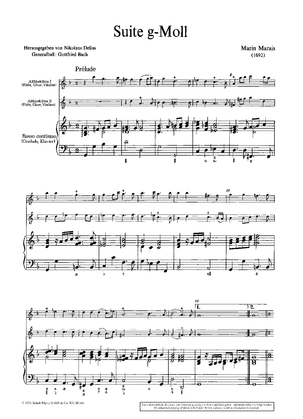 Suite à 3 in G minor