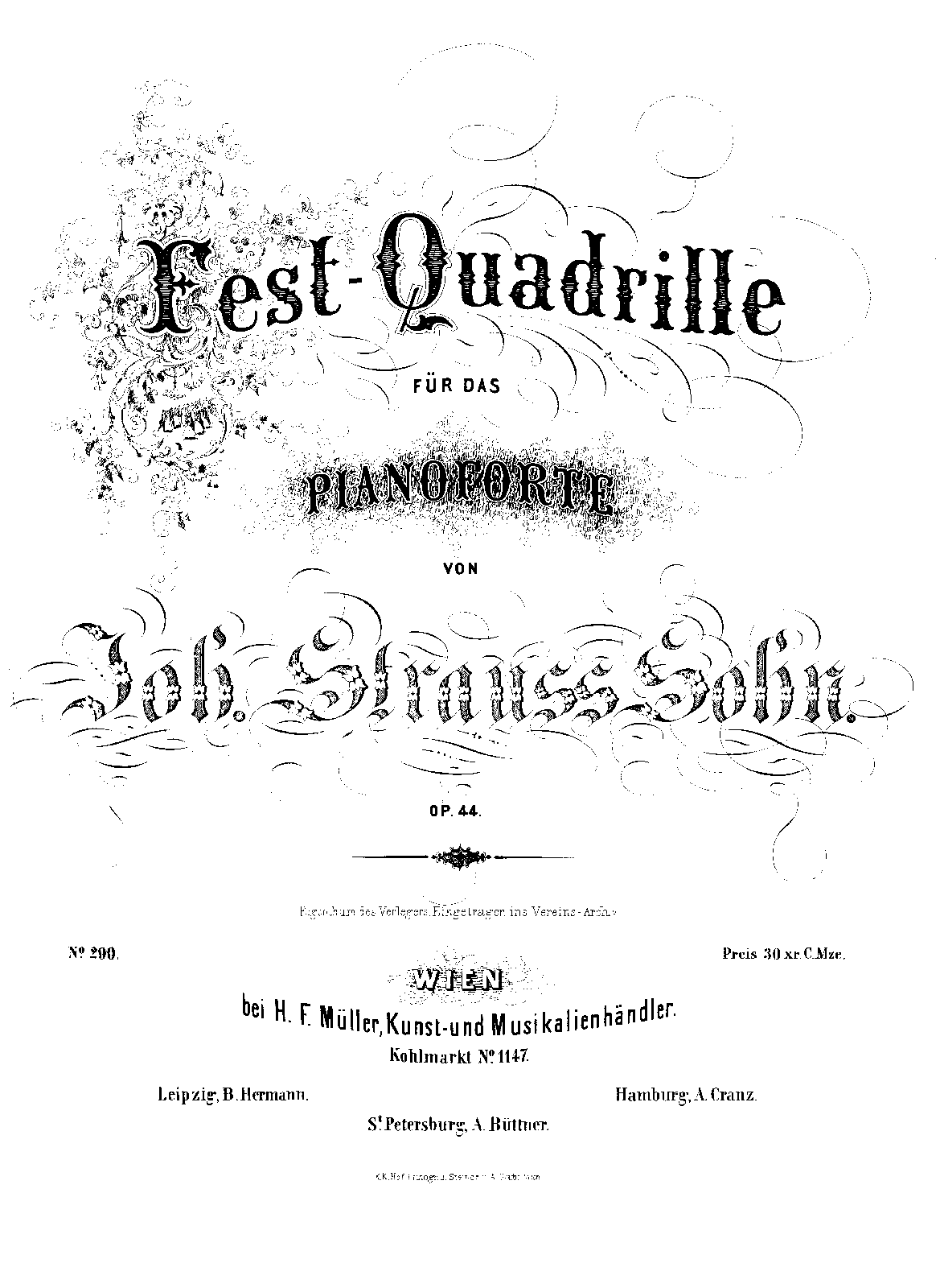 Fest-Quadrille, Op.44