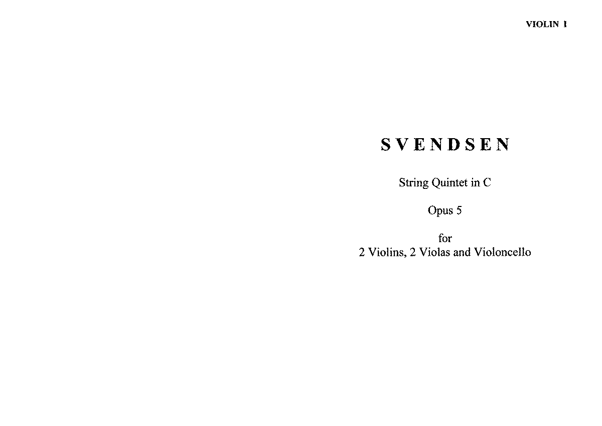 String Quintet, Op.5 (Svendsen, Johan) - IMSLP