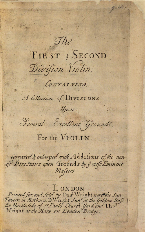 The Division Violin (Playford, John) IMSLP