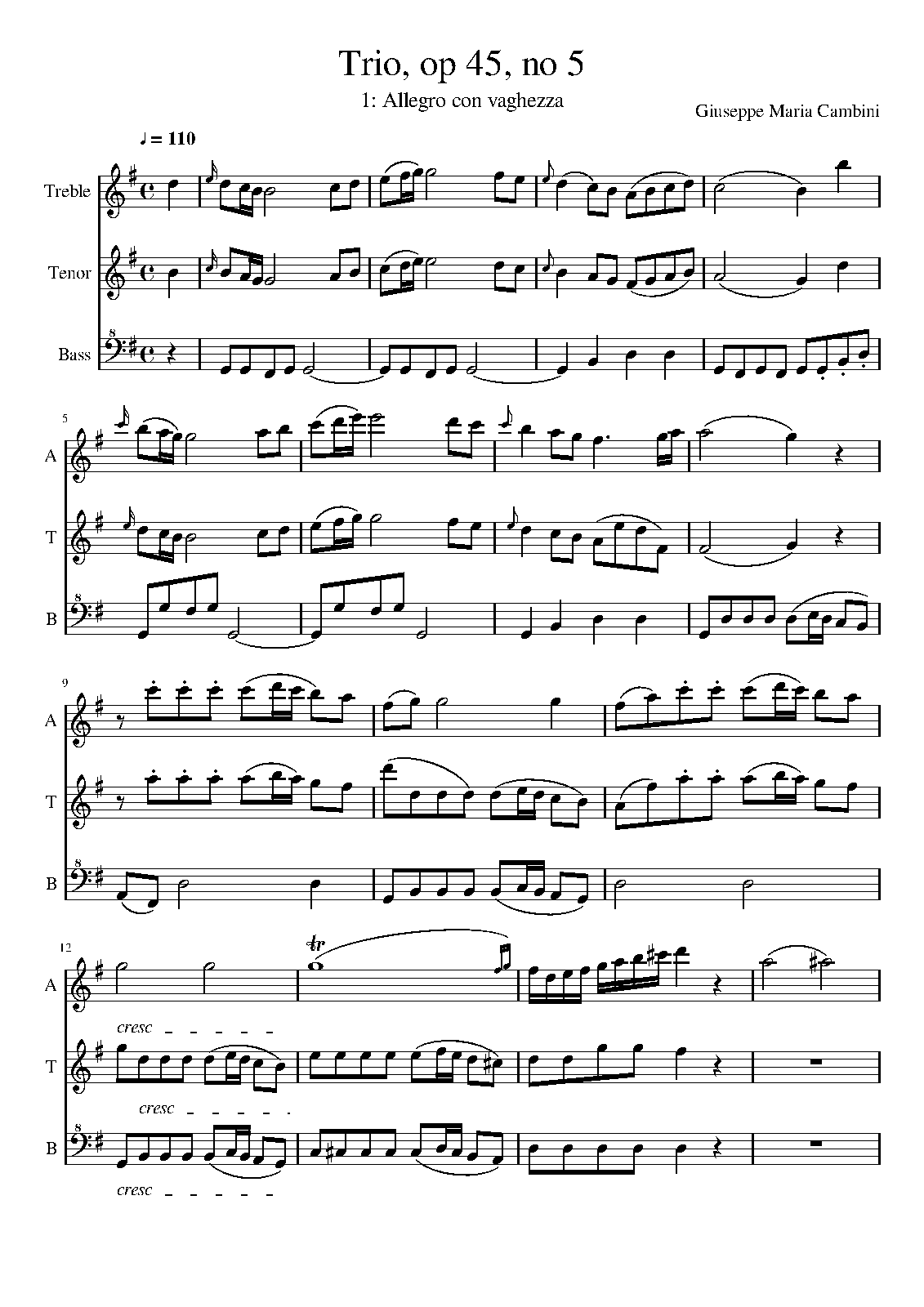 6 Trios for Flute, Oboe and Bassoon, Op.45 (Cambini, Giuseppe Maria