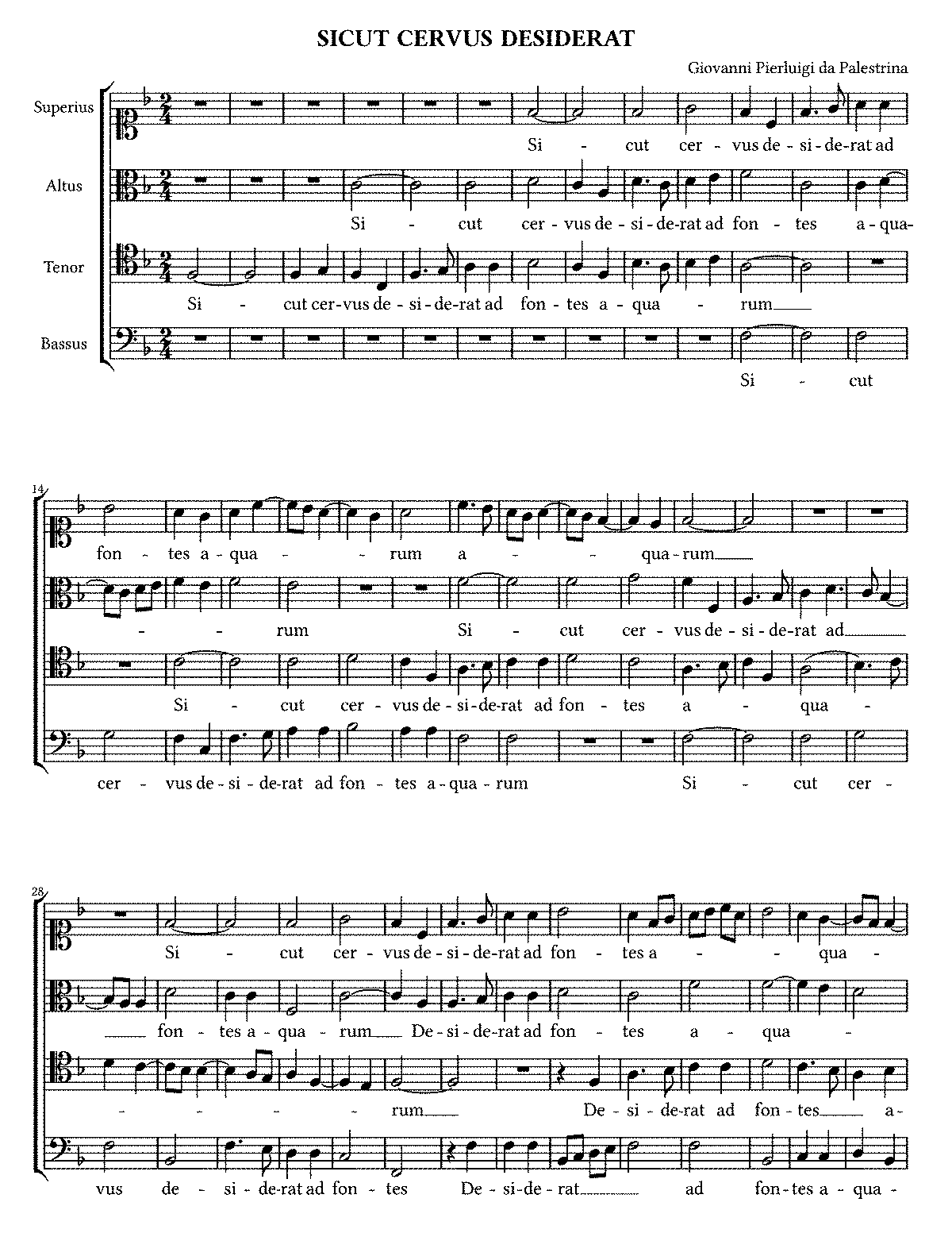 Sicut cervus (Palestrina, Giovanni Pierluigi da) - IMSLP