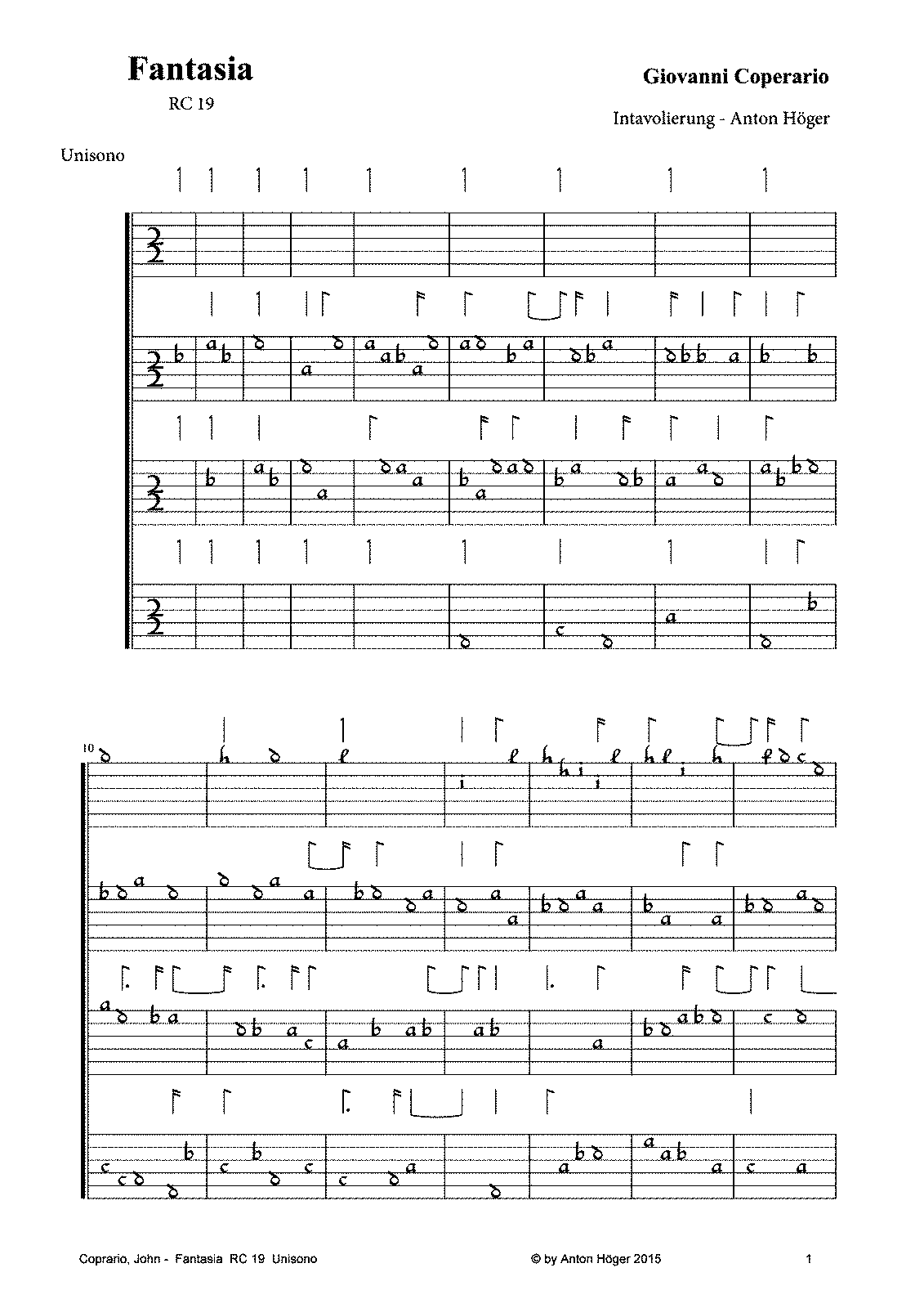 Fantasia for 4 Viols, RC 19 (Coperario, John) - IMSLP