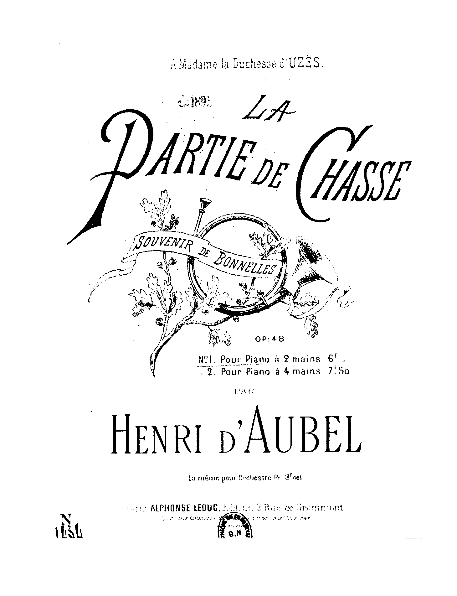 File:PMLP924479-Aubel - partie de chasse, La - Op48 - ARRpf-BNF.pdf
