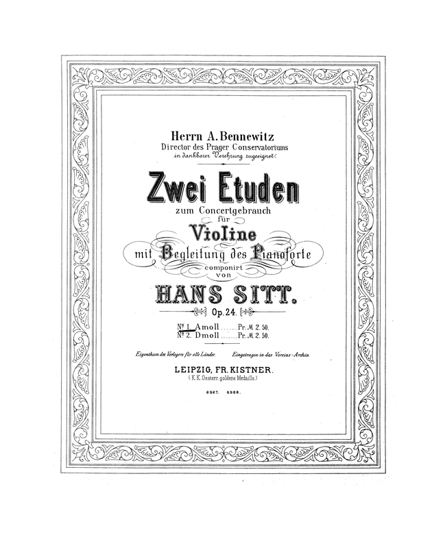 2 Etüden zum Conzertgebrauch