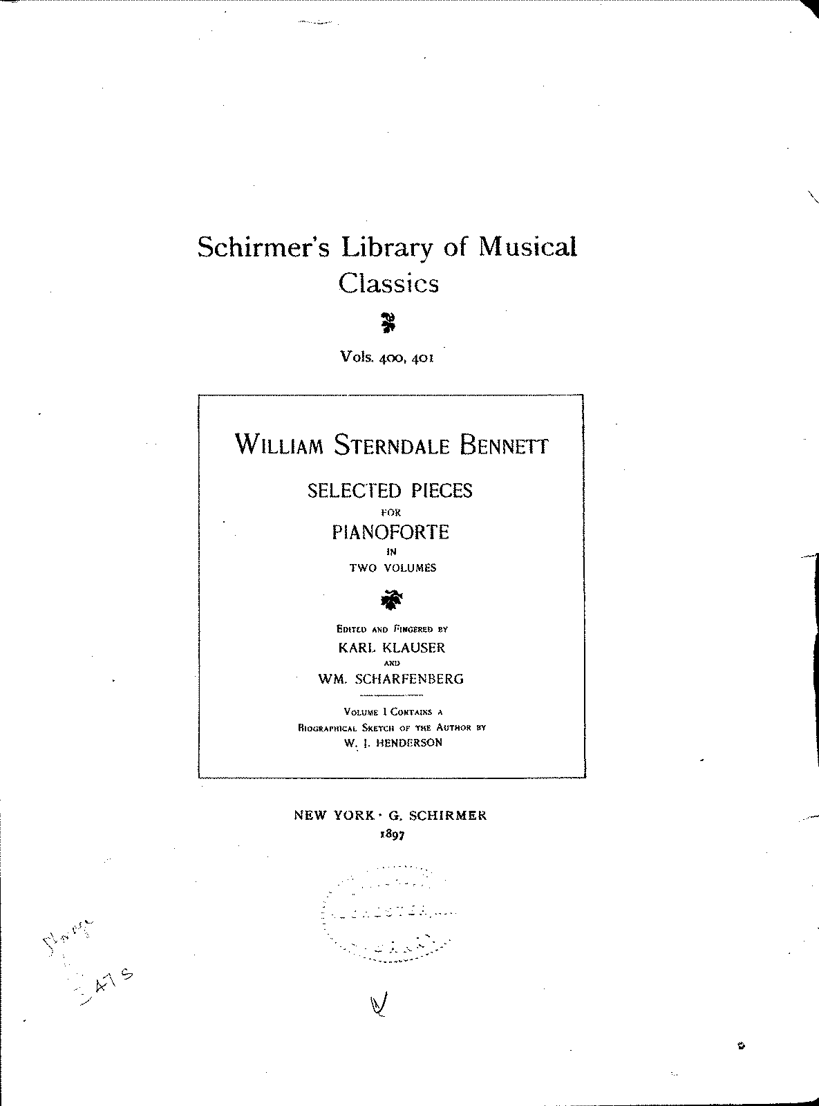 3 Romances, Op.14 (Bennett, William Sterndale) - IMSLP: Free Sheet ...